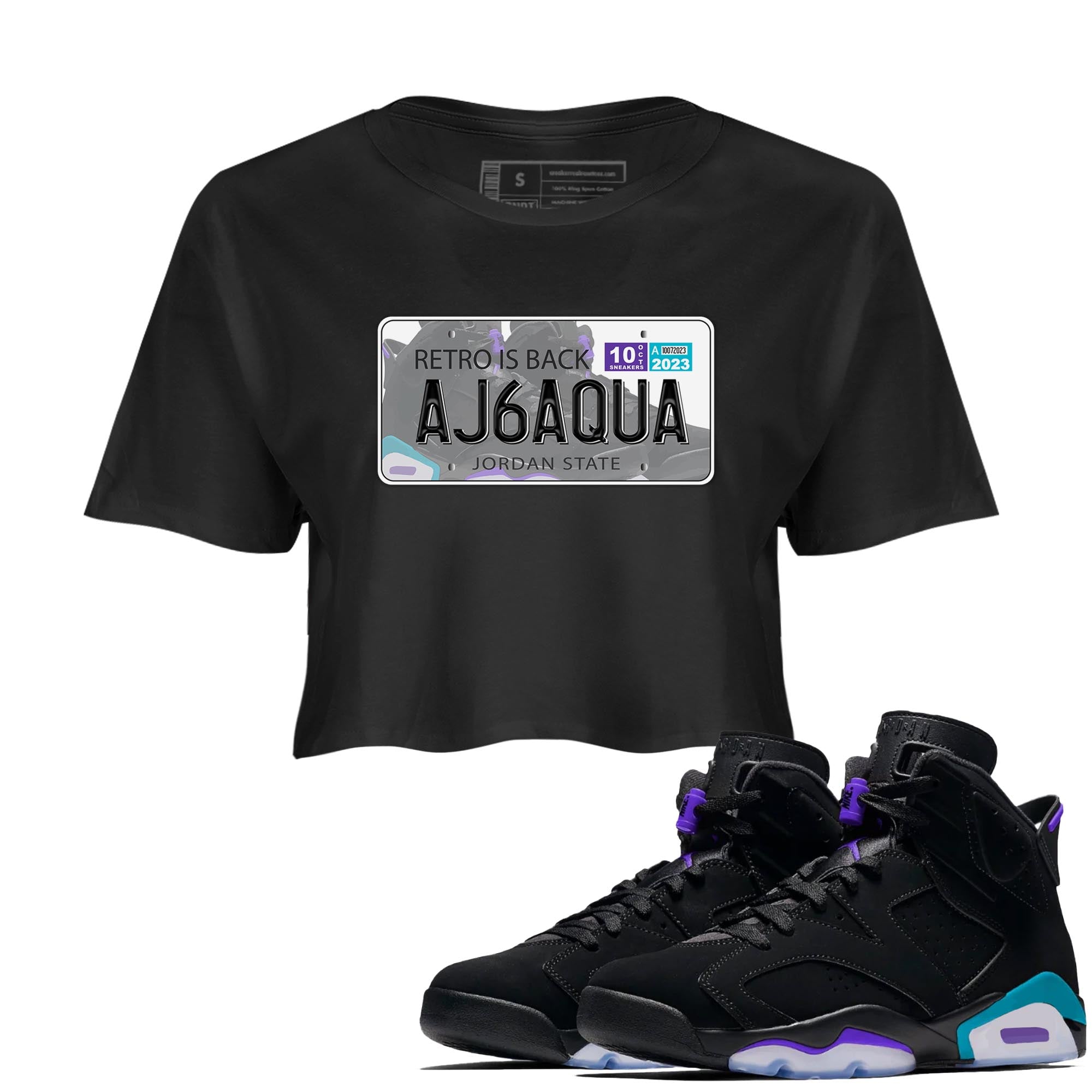 Jordan Plate snkmatch Women's Top - Air Jordan 6 Aqua