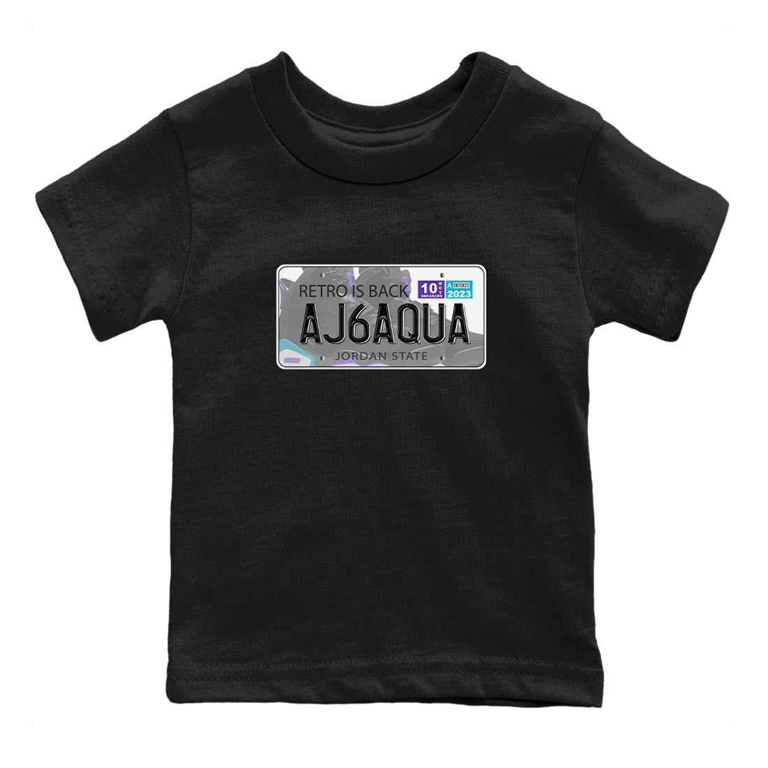 Jordan Plate snkmatch Tee Kids - Air Jordan 6 Aqua