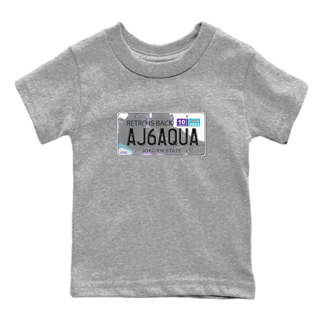 Jordan Plate snkmatch Tee Kids - Air Jordan 6 Aqua