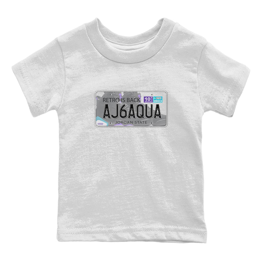 Jordan Plate snkmatch Tee Kids - Air Jordan 6 Aqua