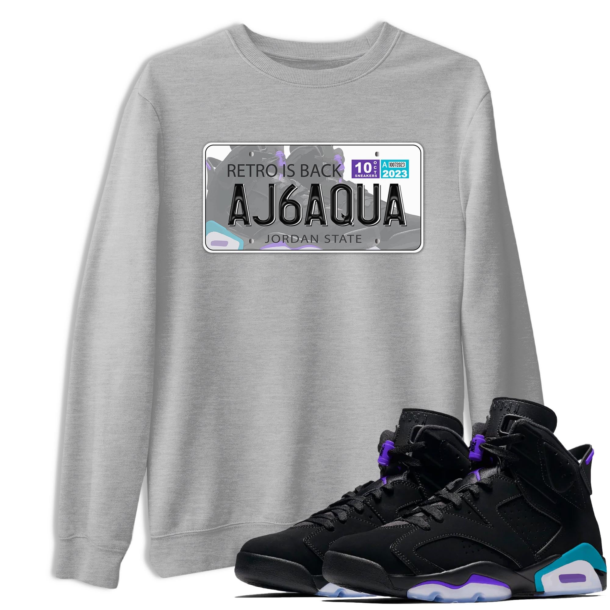 Jordan Plate snkmatch Tee - Air Jordan 6 Aqua