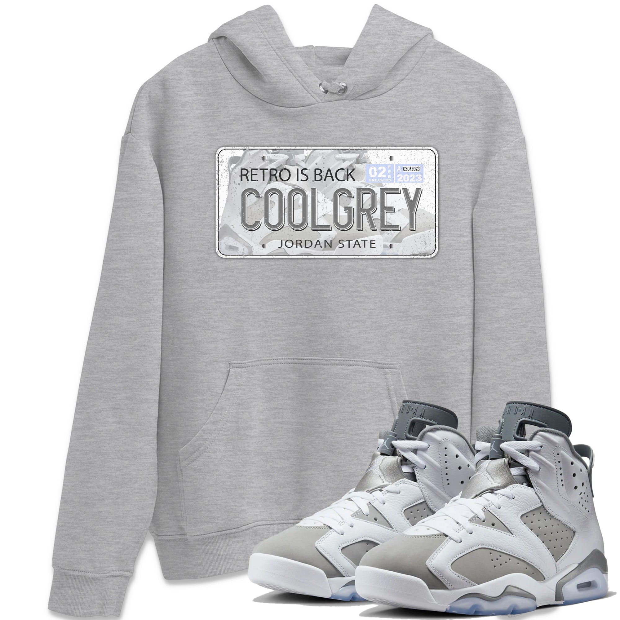 Jordan Plate Unisex Tops - Air Jordan 6 Cool Grey