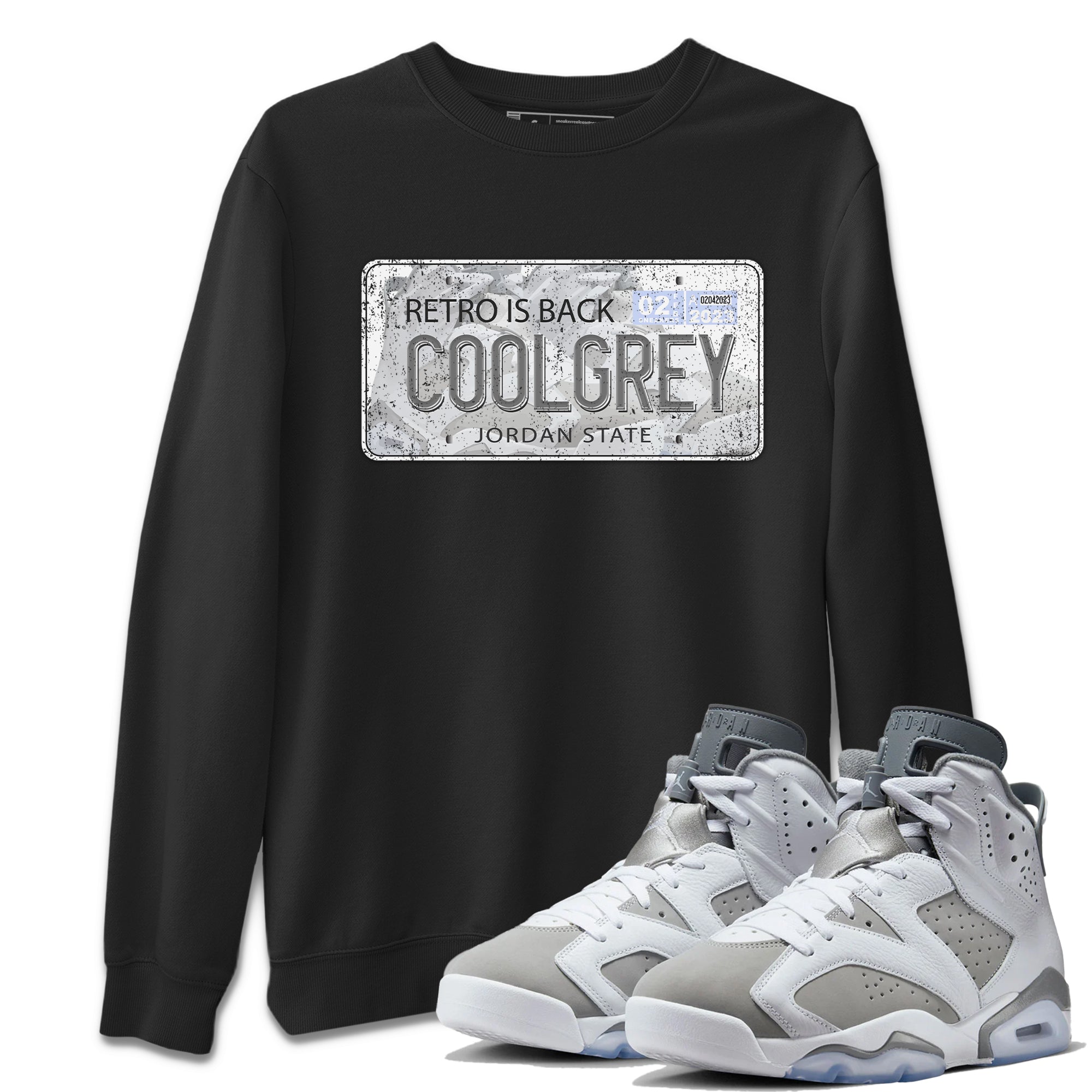 Jordan Plate Unisex Tops - Air Jordan 6 Cool Grey
