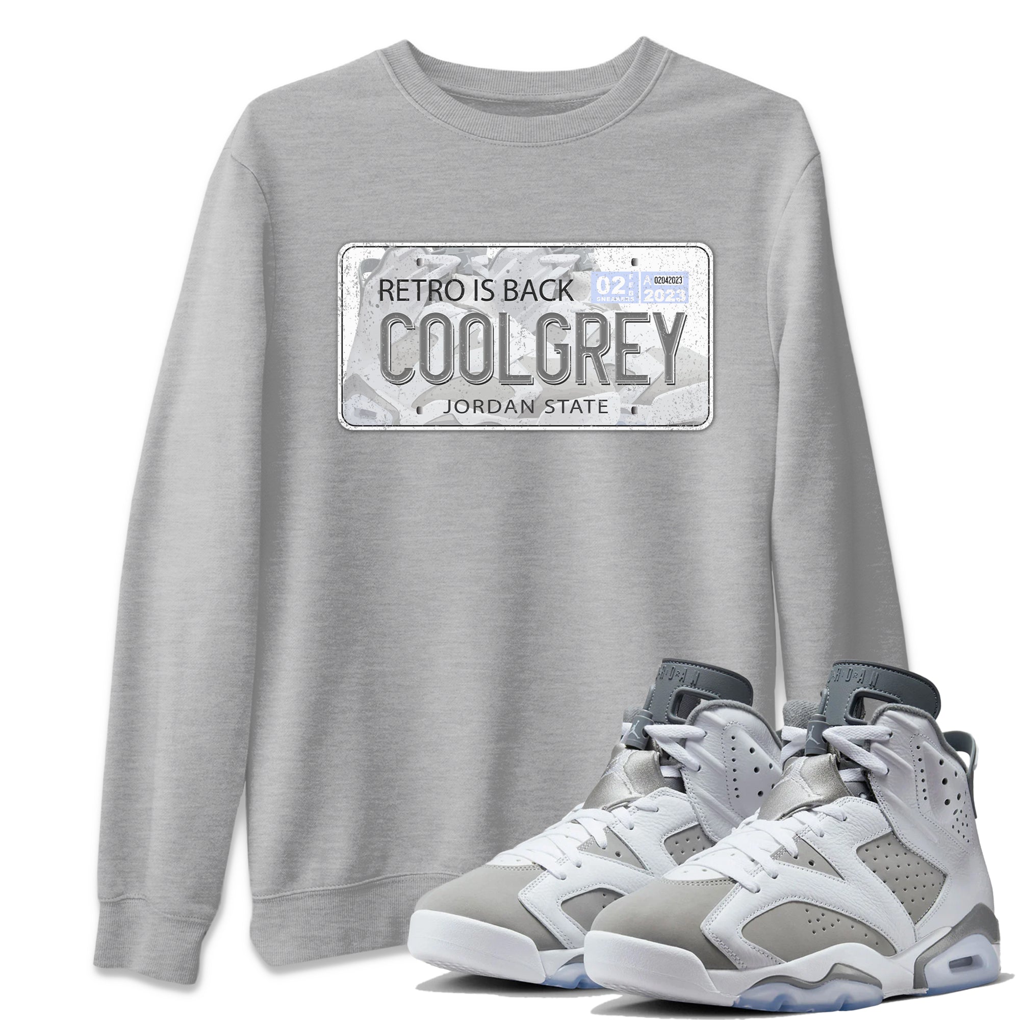 Jordan Plate Unisex Tops - Air Jordan 6 Cool Grey