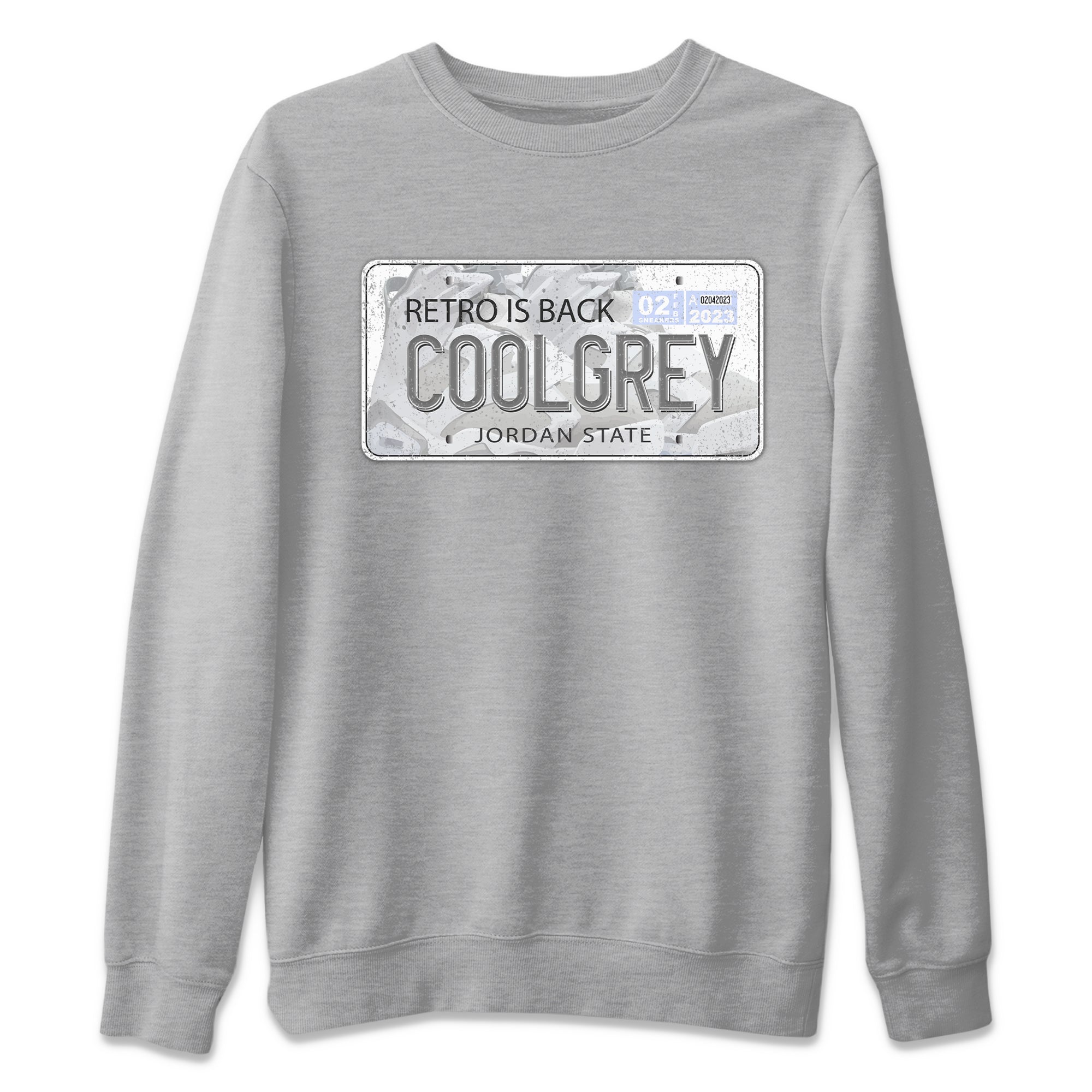 Jordan Plate Unisex Tops - Air Jordan 6 Cool Grey