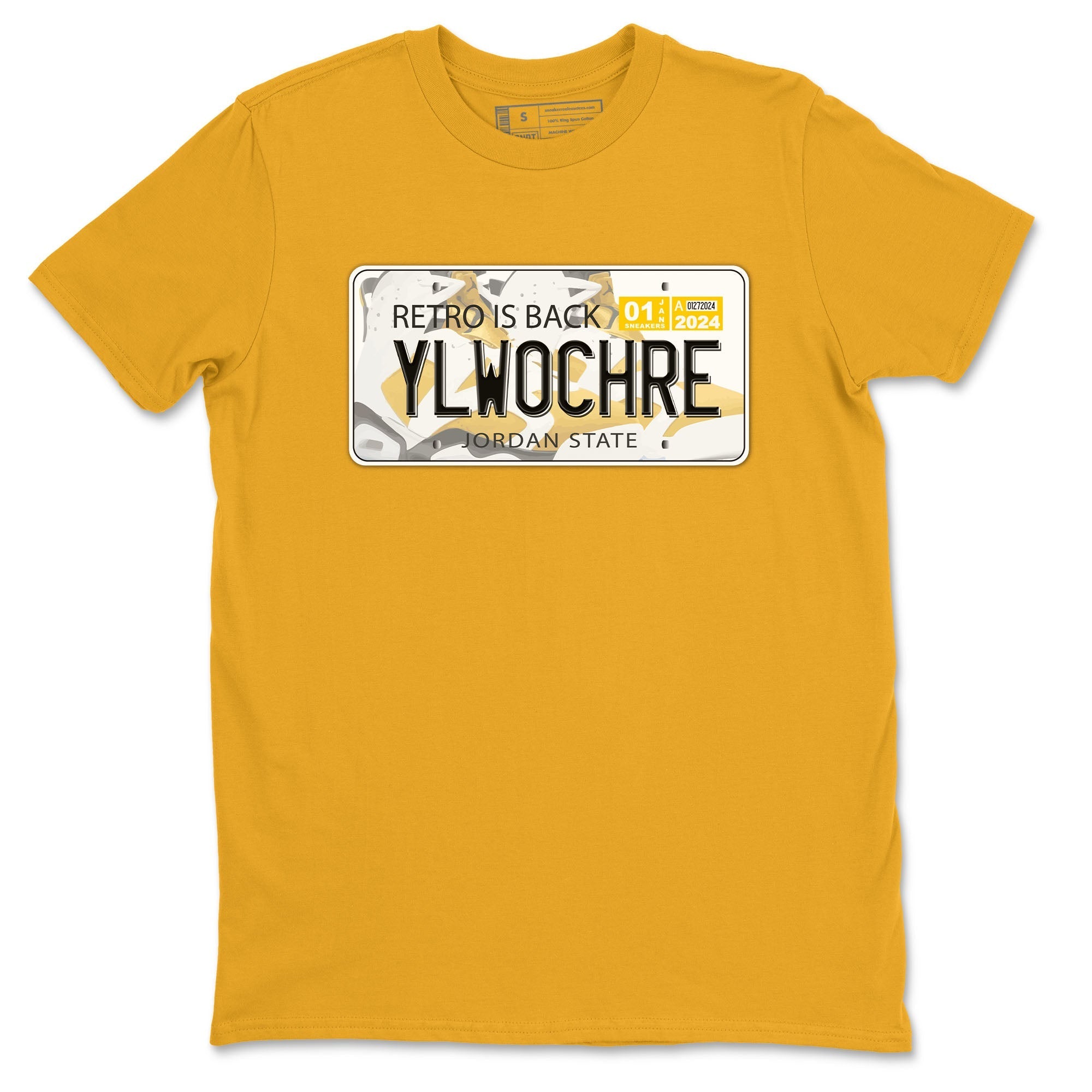Jordan plate snkmatch Tees - Air Jordan 6 Yellow Ochre