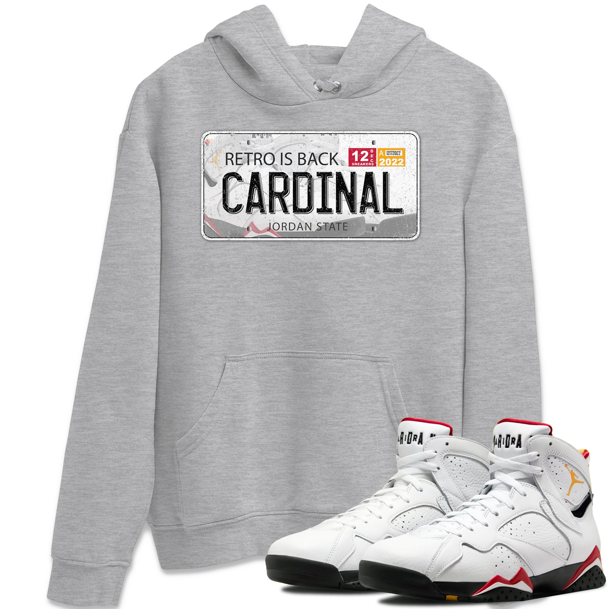 Jordan Plate Unisex Tops - Air Jordan 7 Cardinal