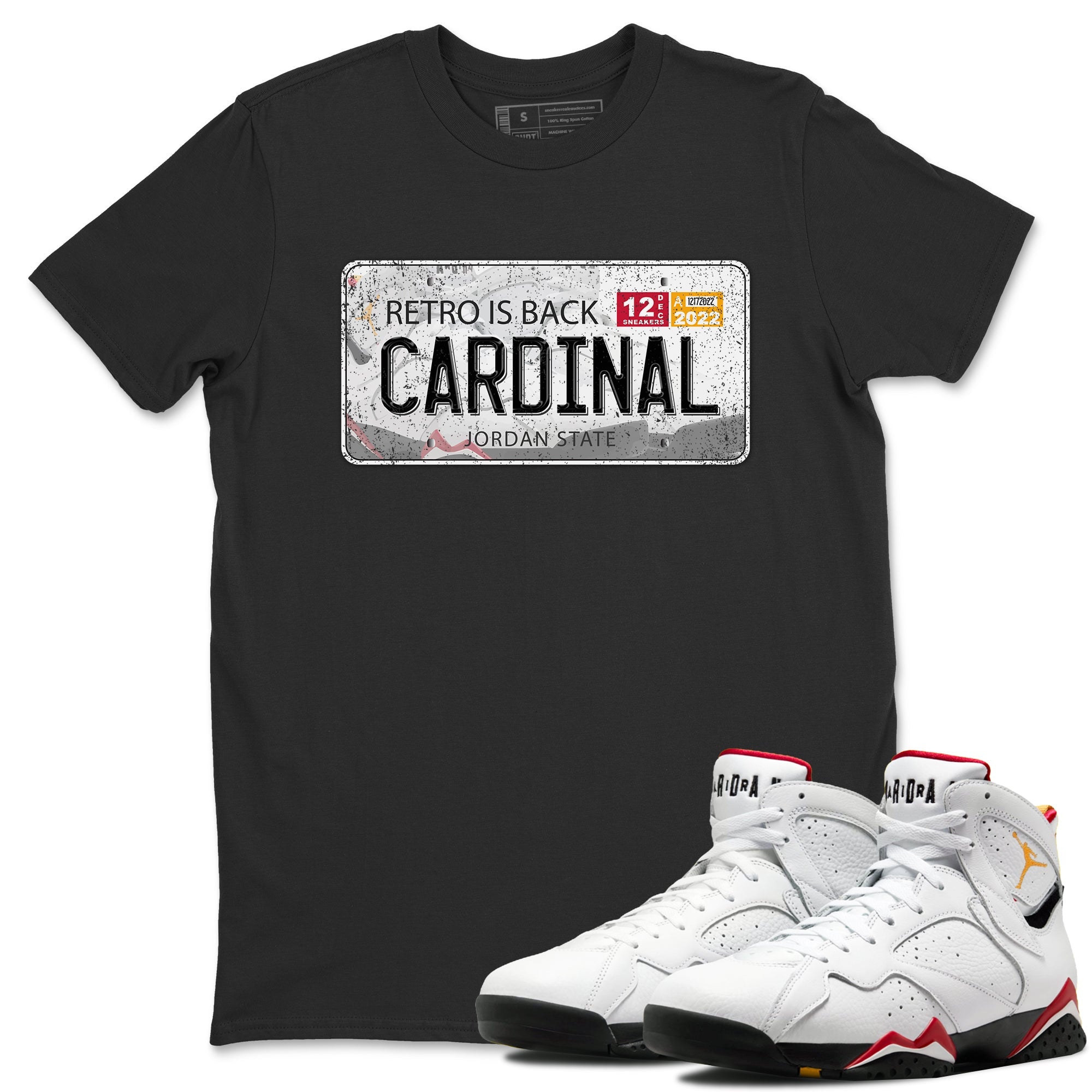 Jordan Plate Unisex Tops - Air Jordan 7 Cardinal