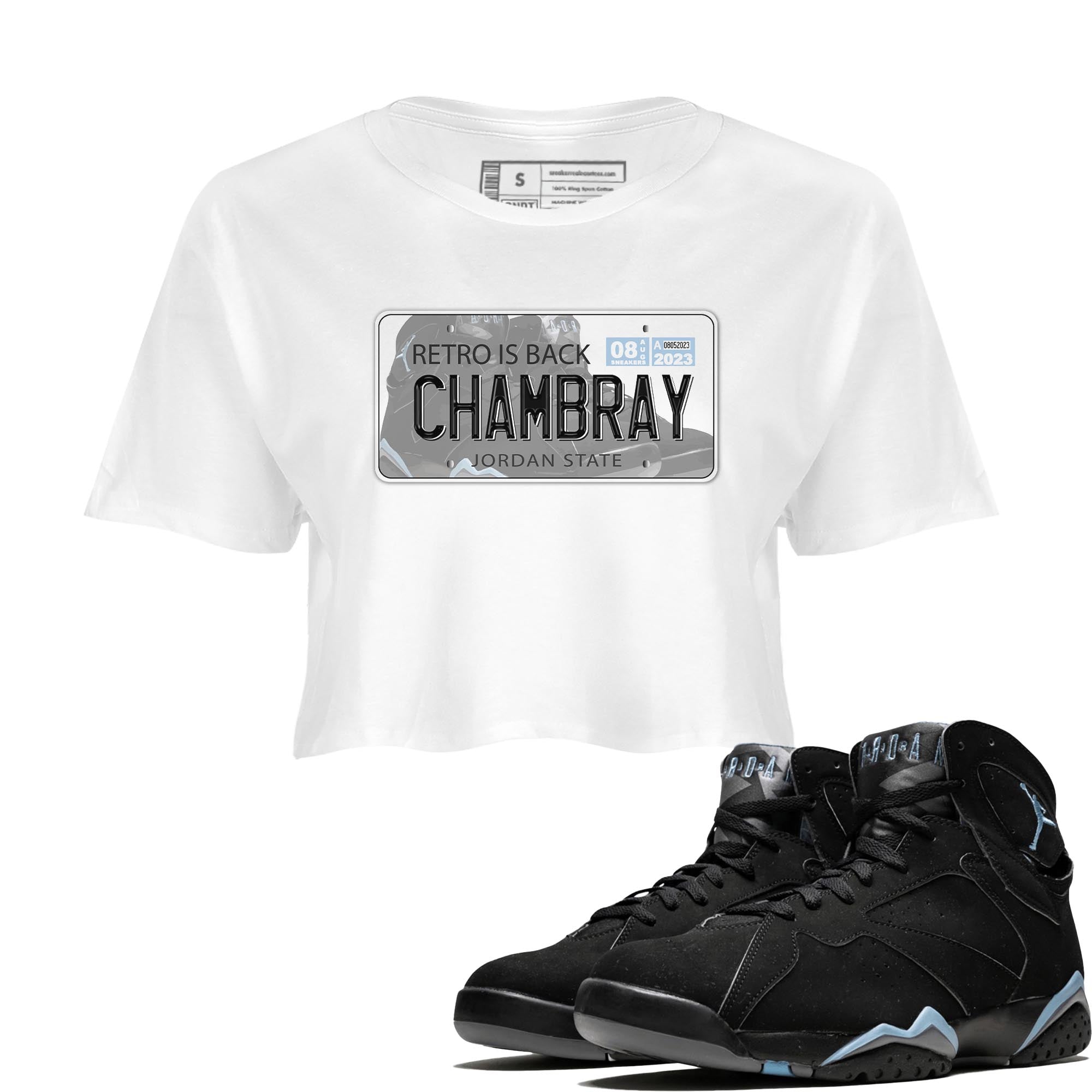 Jordan Plate snkmatch Women's Top - Air Jordan 7 Chambray