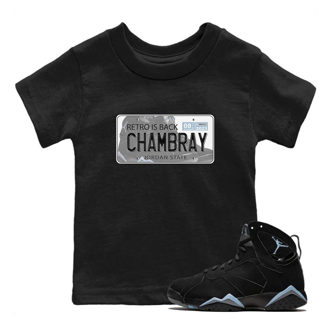 Jordan Plate snkmatch Tee Kids - Air Jordan 7 Chambray