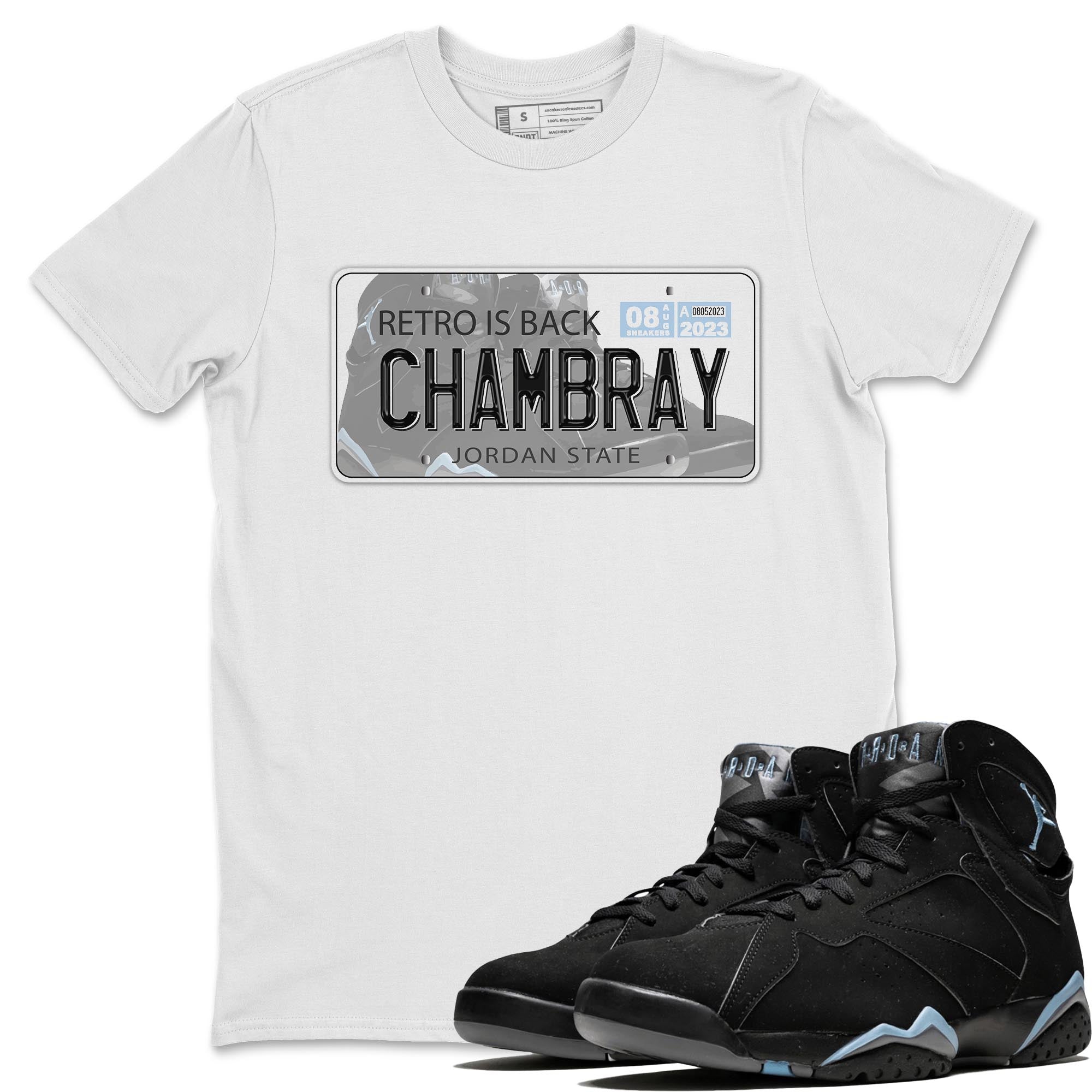 Jordan Plate snkmatch Tee - Air Jordan 7 Chambray