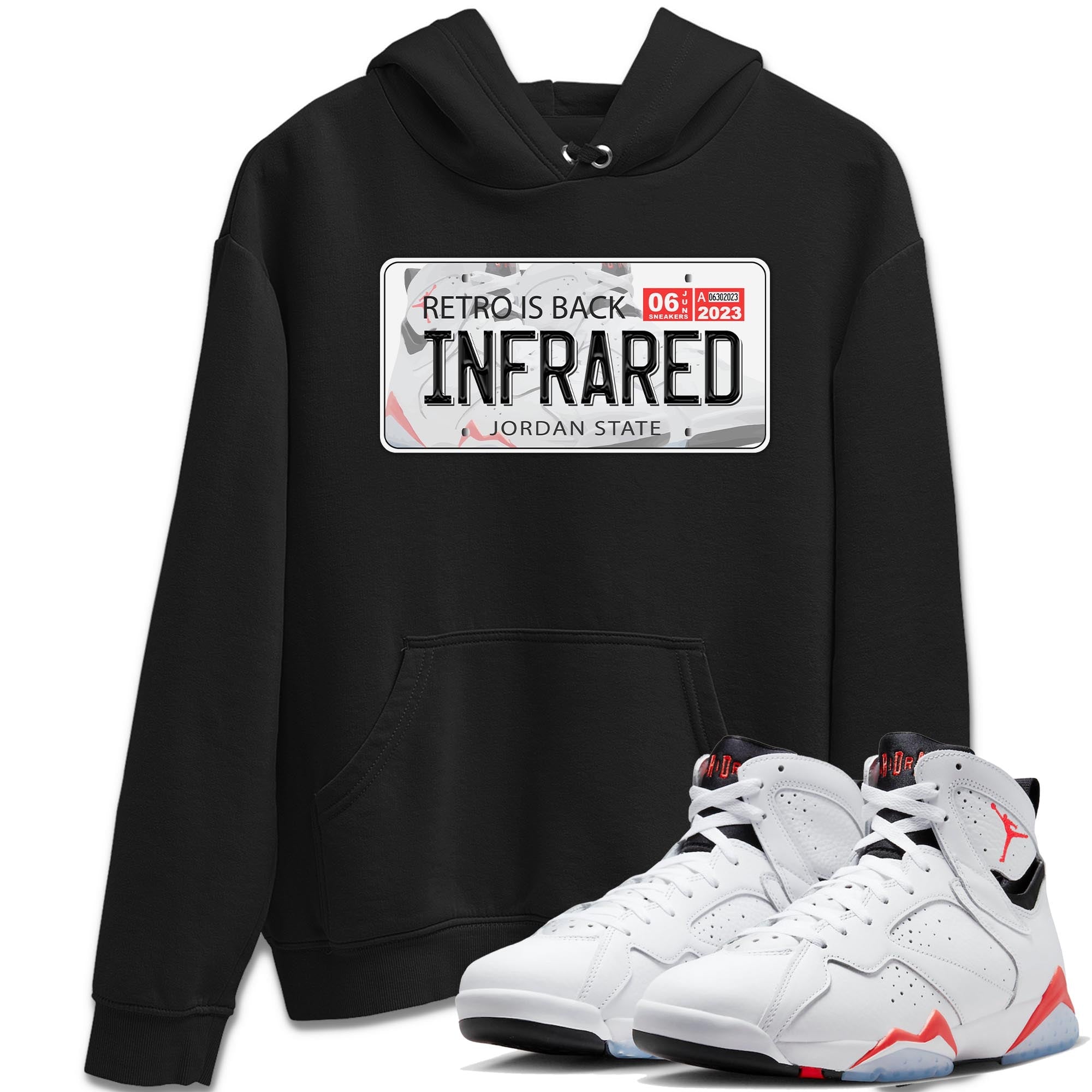 Jordan Plate snkmatch Tee - Air Jordan 7 White Infrared