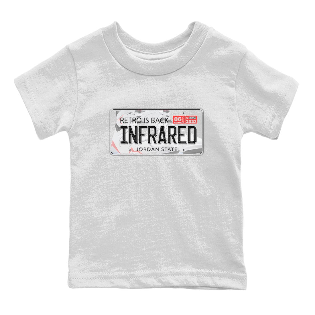 Jordan Plate snkmatch Tee Kids - Air Jordan 7 White Infrared