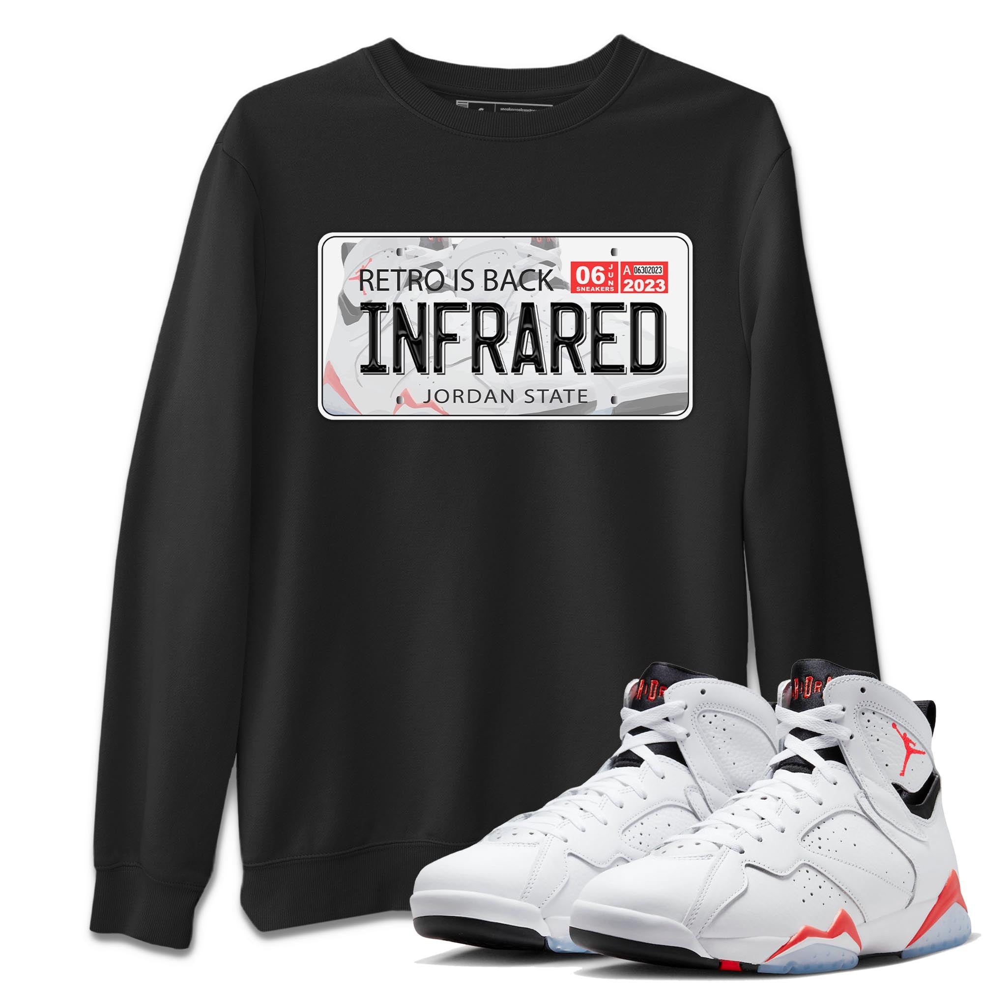Jordan Plate snkmatch Tee - Air Jordan 7 White Infrared