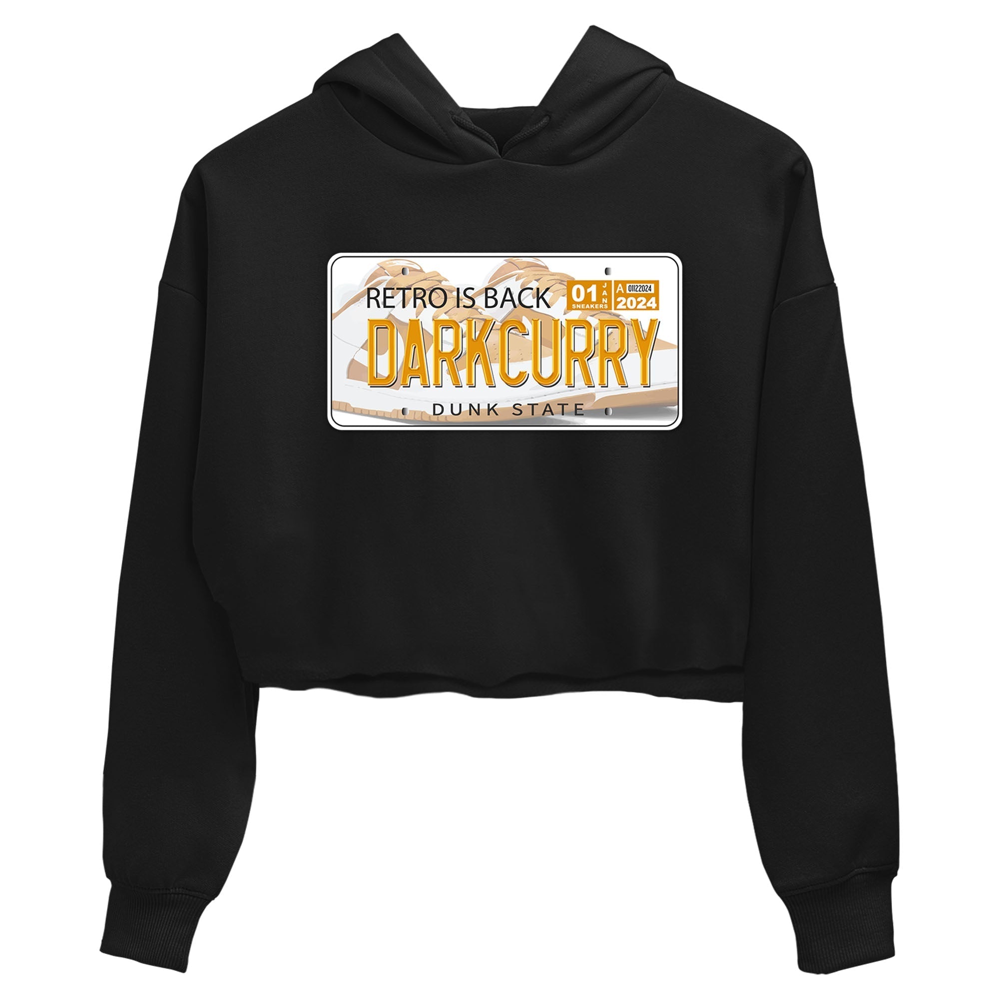 Jordan plate snkmatch Tees Crop Top - Dunk Dark Curry