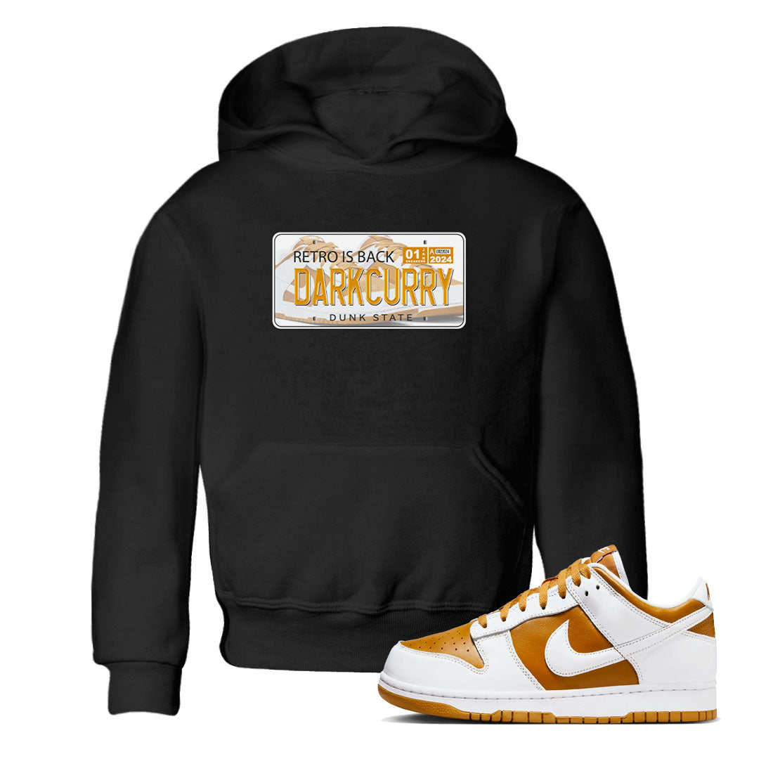 Jordan plate snkmatch Tees Kids - Dunk Dark Curry