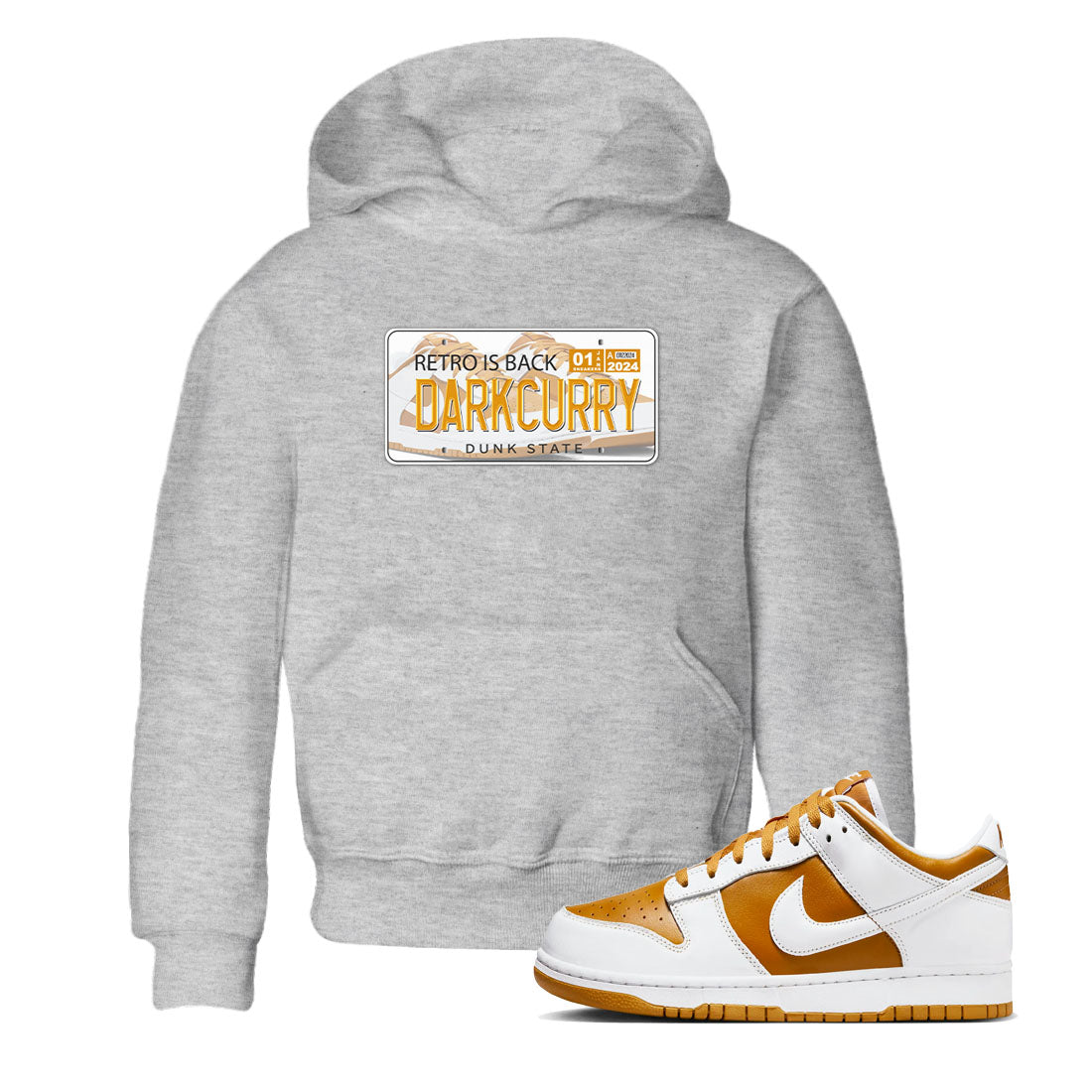 Jordan plate snkmatch Tees Kids - Dunk Dark Curry
