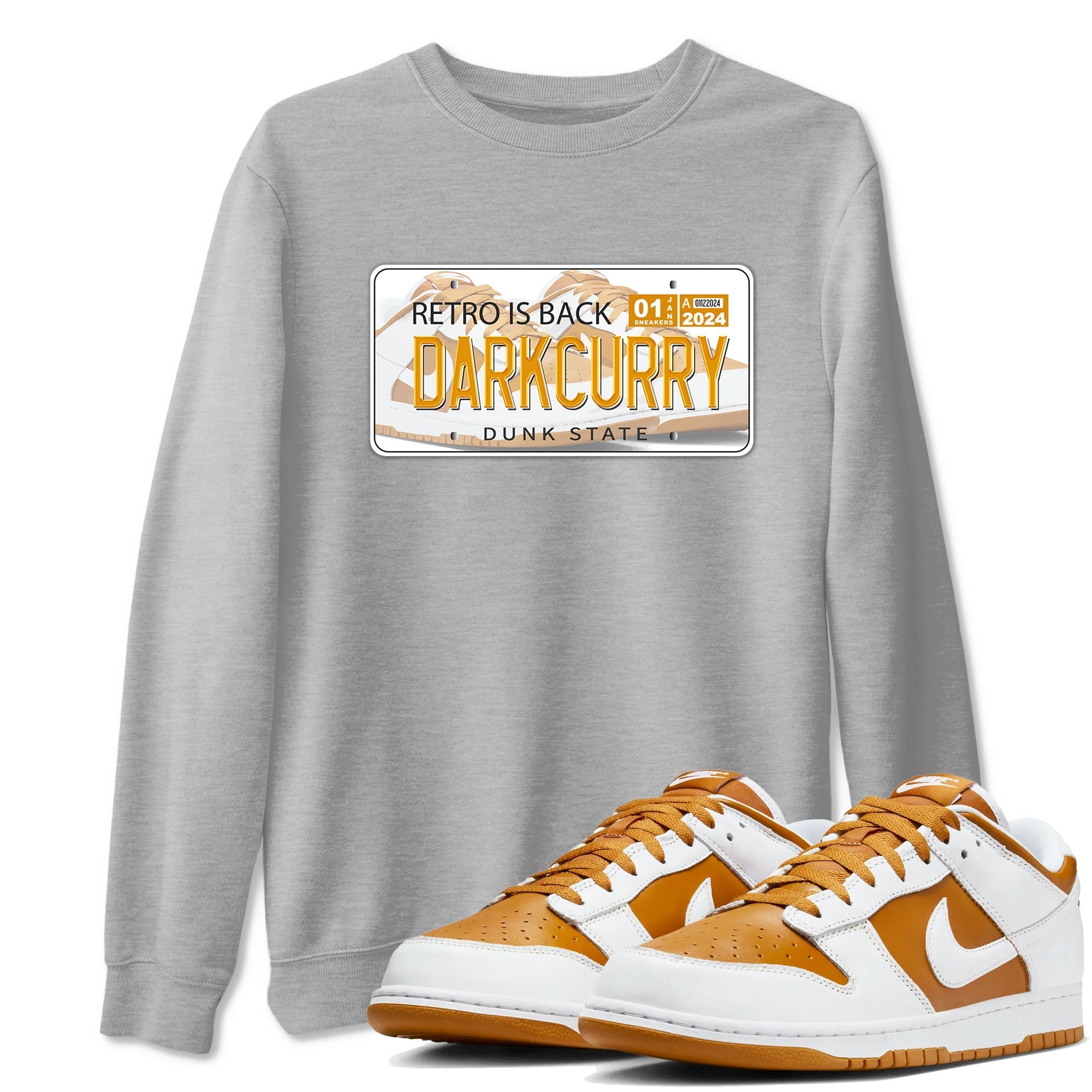 Jordan plate snkmatch Tees - Dunk Dark Curry