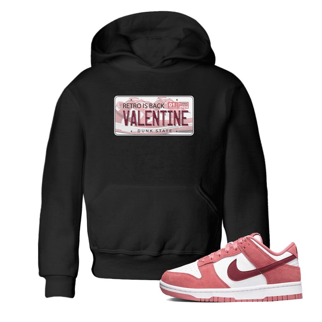 Jordan Plate snkmatch Tees Kids - Dunk Valentines Day 2024