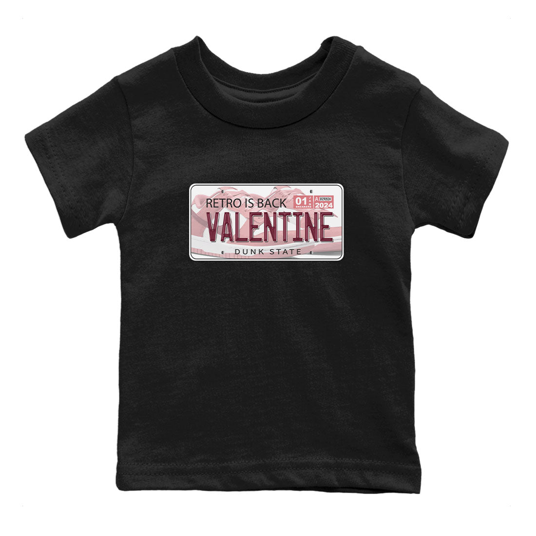 Jordan Plate snkmatch Tees Kids - Dunk Valentines Day 2024