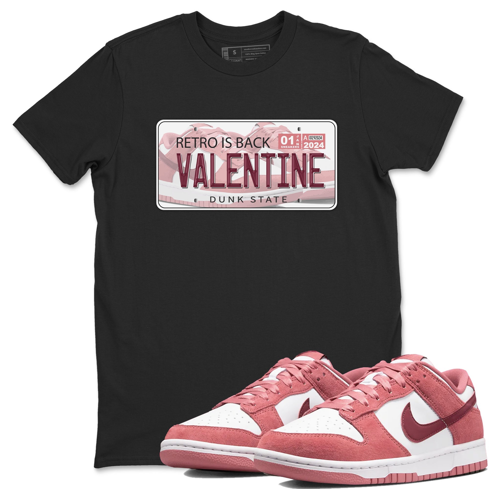 Jordan Plate snkmatch Tees - Dunk Valentines Day 2024