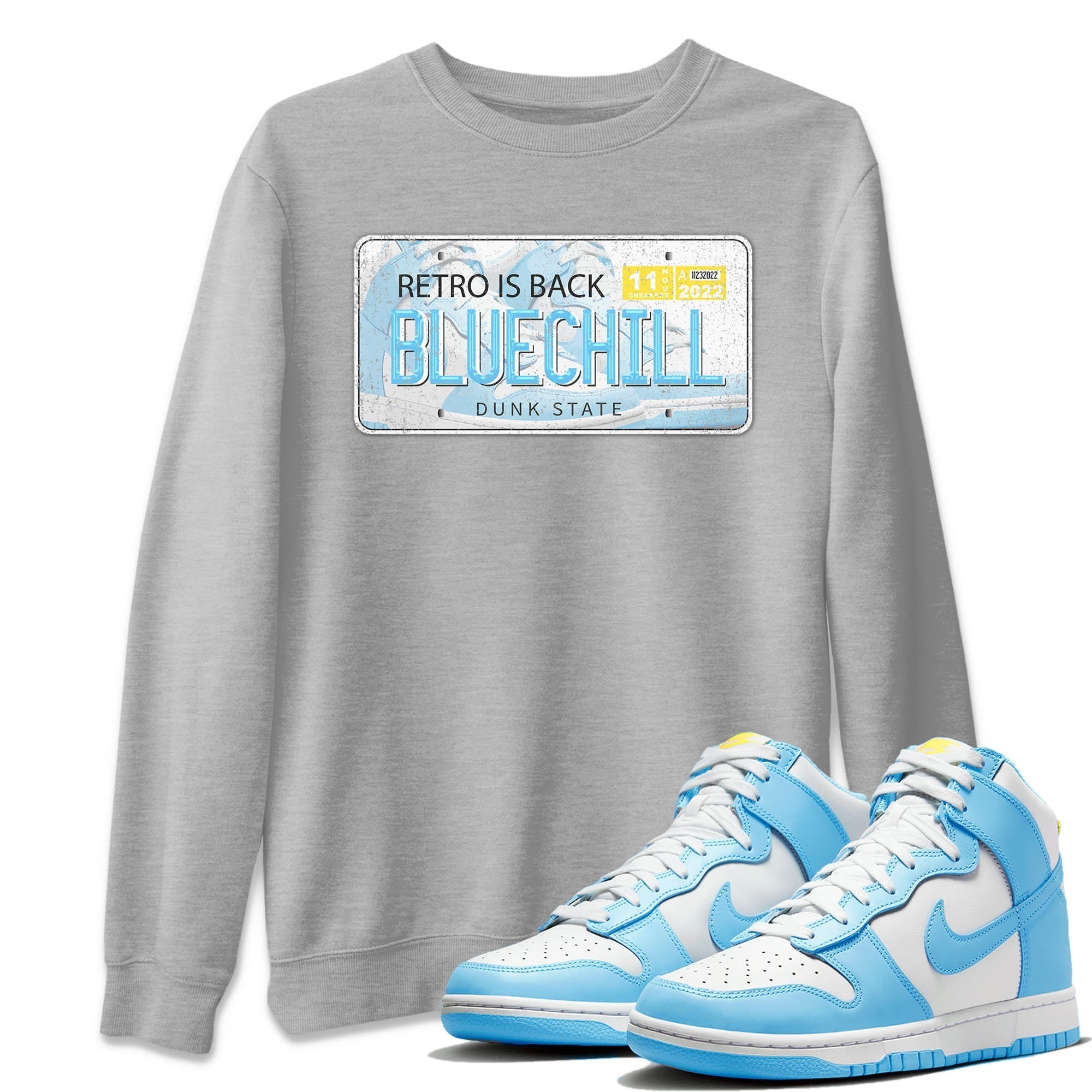 Jordan Plate Unisex Tops - Dunk Blue Chill