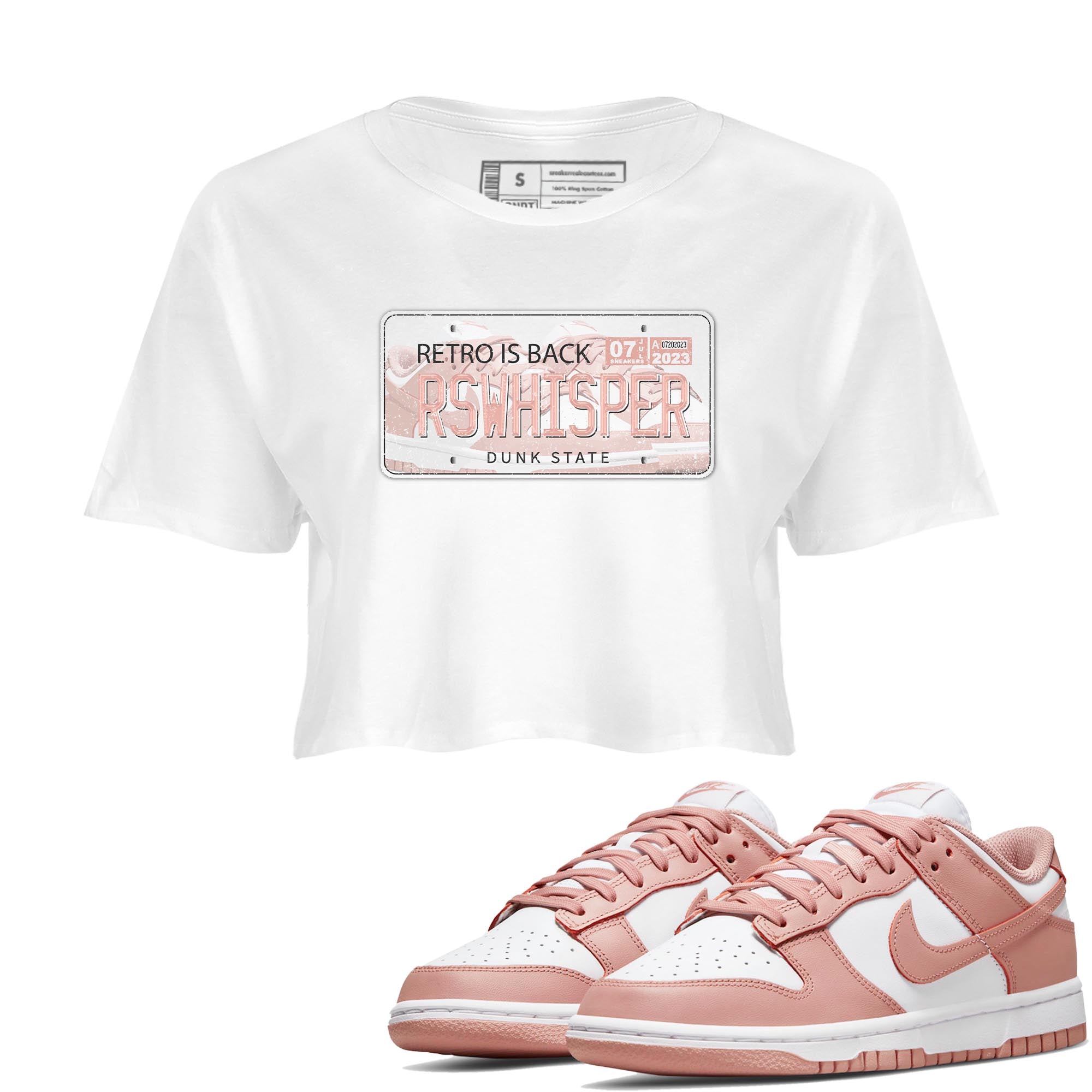 Jordan Plate snkmatch Women's Top - Dunk Rose Whisper