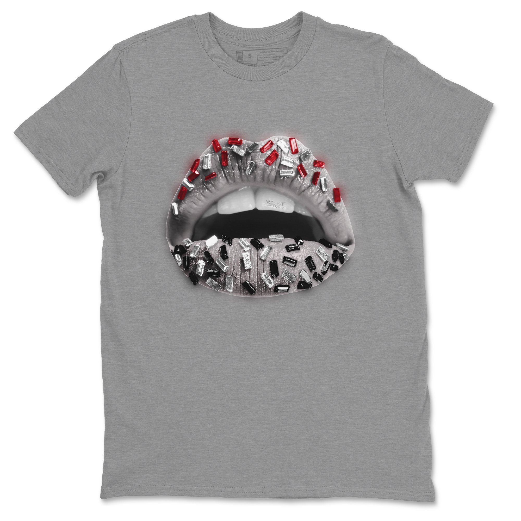 Lips Jewel Unisex Tops - Air Jordan 1 Smoke Grey