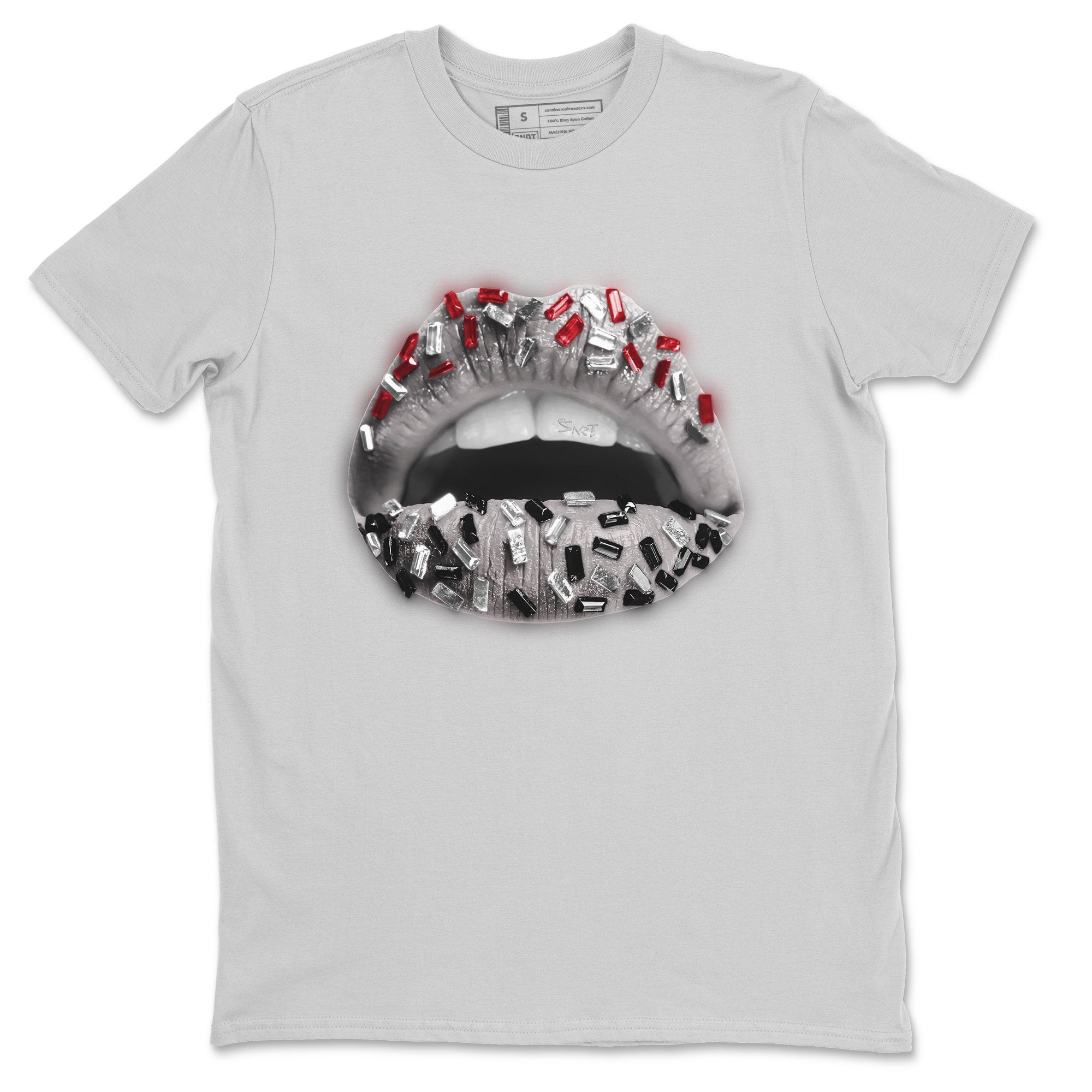 Lips Jewel Unisex Tops - Air Jordan 1 Smoke Grey