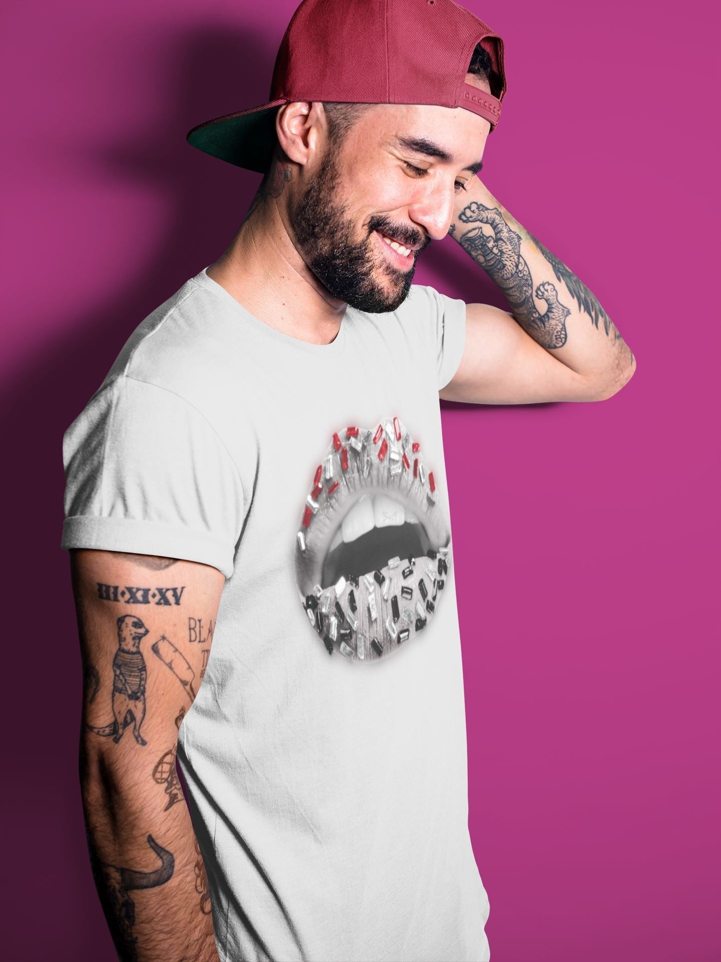 Lips Jewel Unisex Tops - Air Jordan 1 Smoke Grey