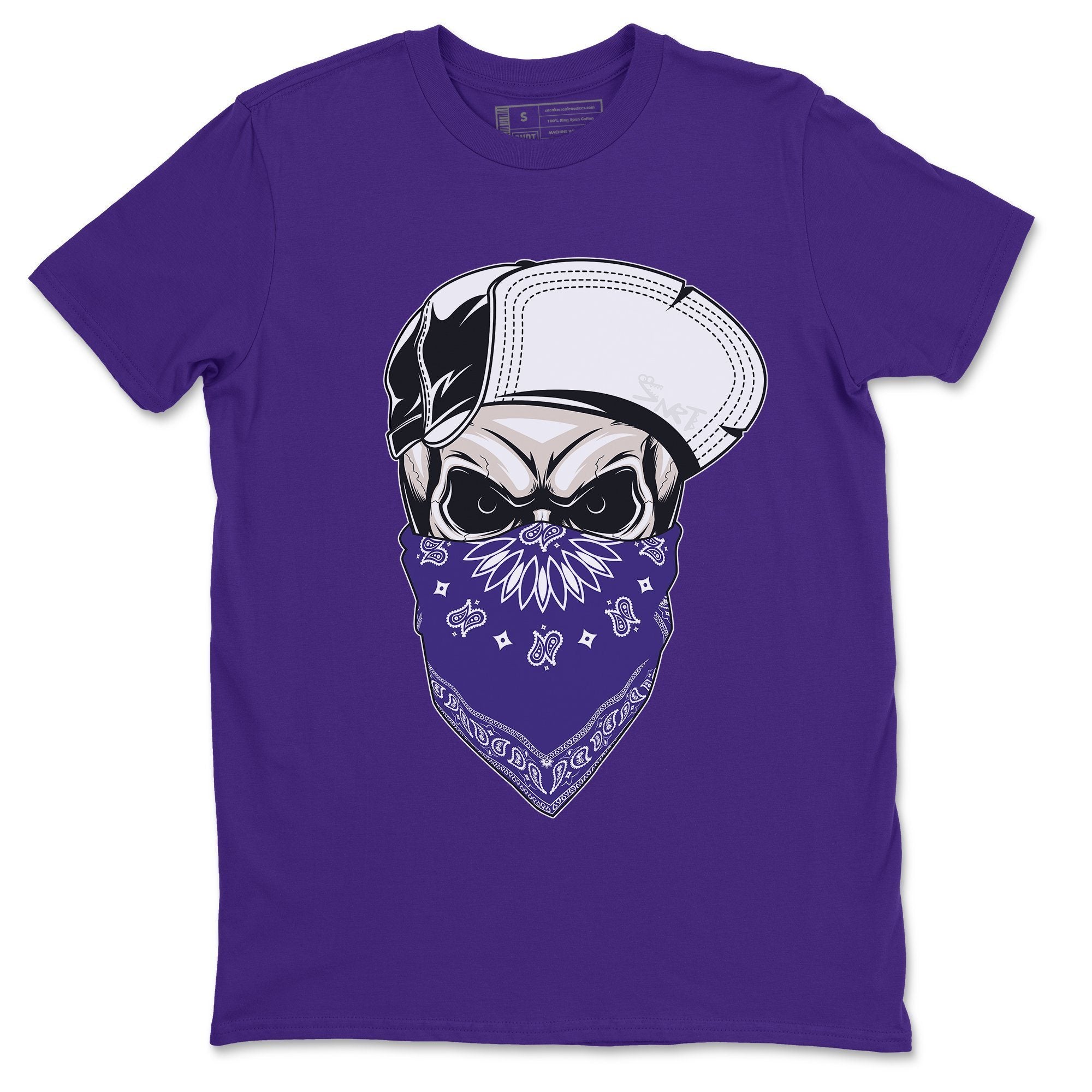 Skull Hat Mask Unisex Tops - Air Jordan 4 Court Purple
