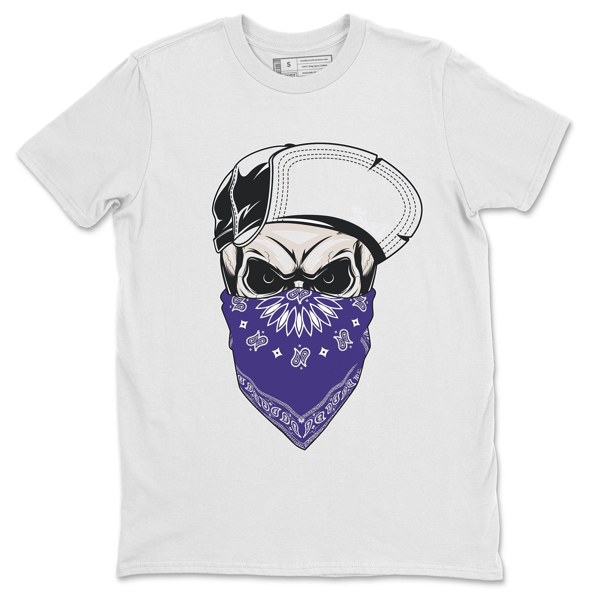 Skull Hat Mask Unisex Tops - Air Jordan 4 Court Purple