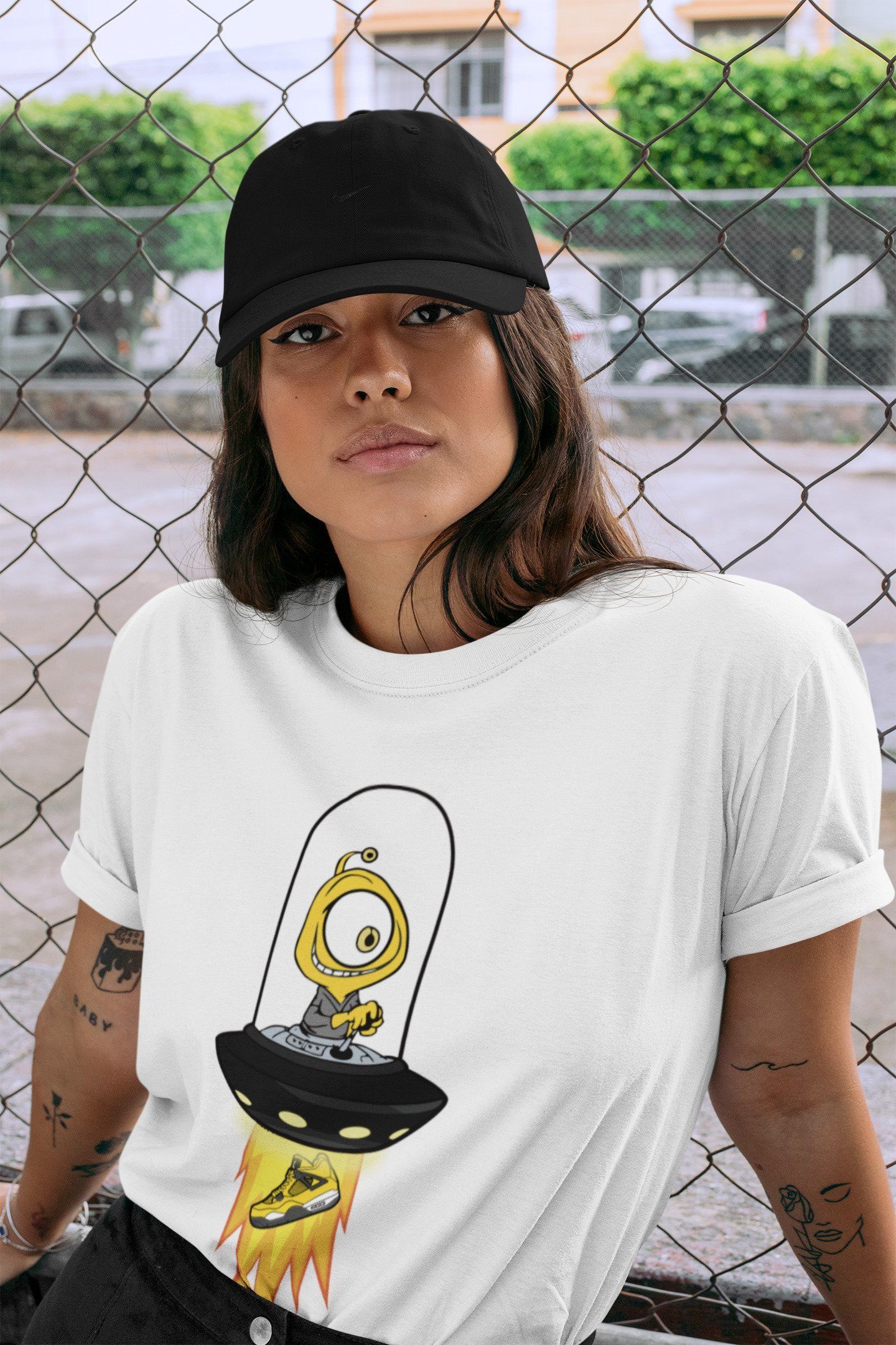 Alien Unisex Tops - Air Jordan 4 Lightning