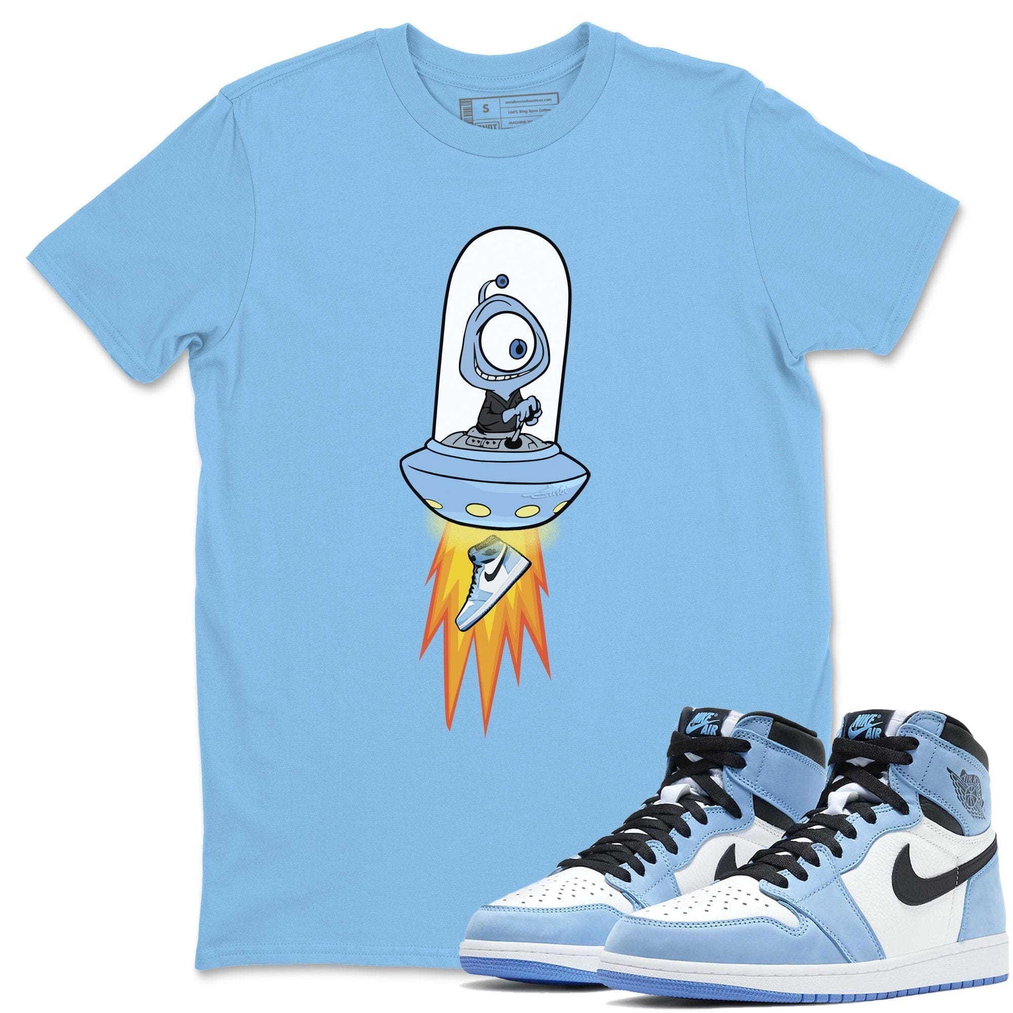 Alien Unisex Tops - Air Jordan 1 University Blue