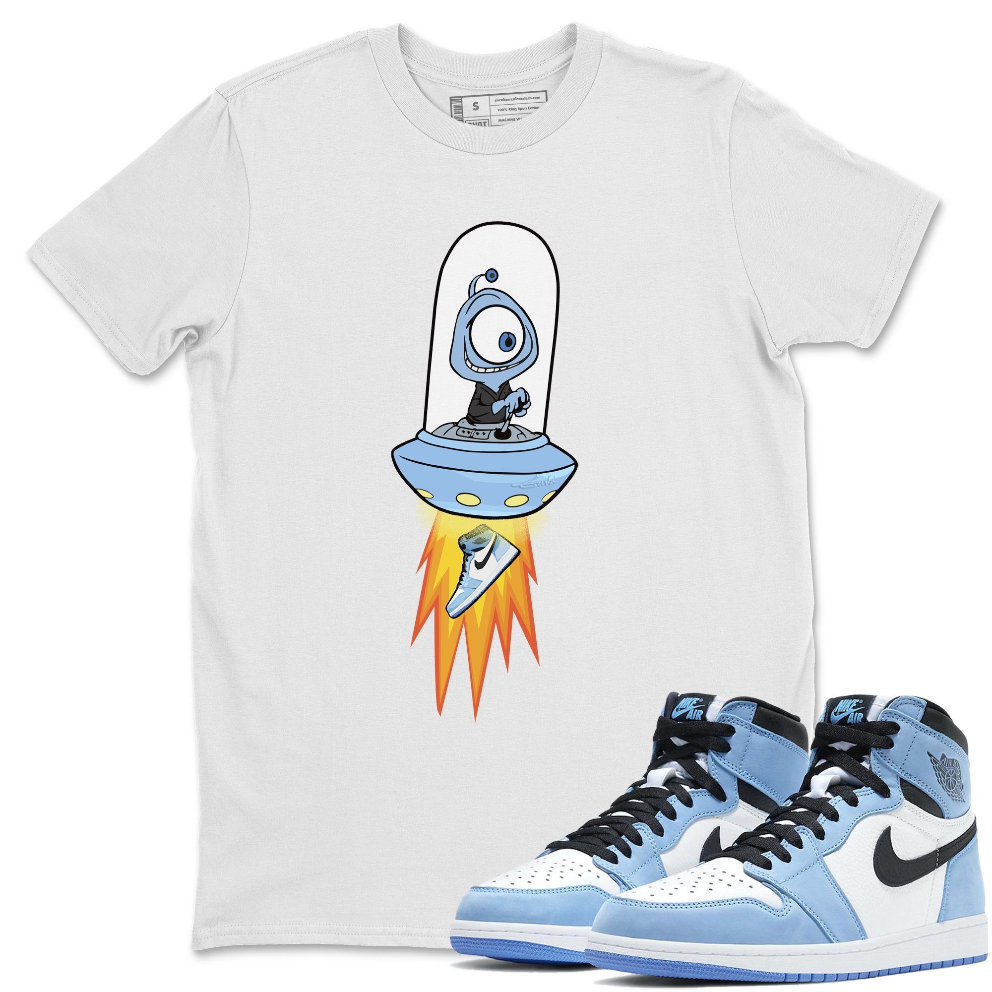 Alien Unisex Tops - Air Jordan 1 University Blue