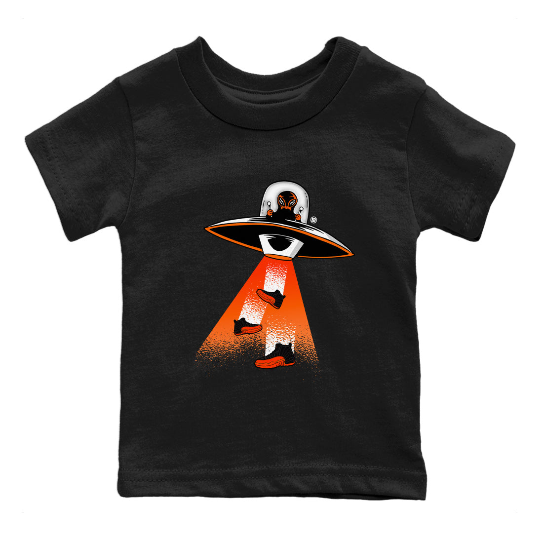 Alien Thief Kids Tops - Air Jordan 12 Brilliant Orange