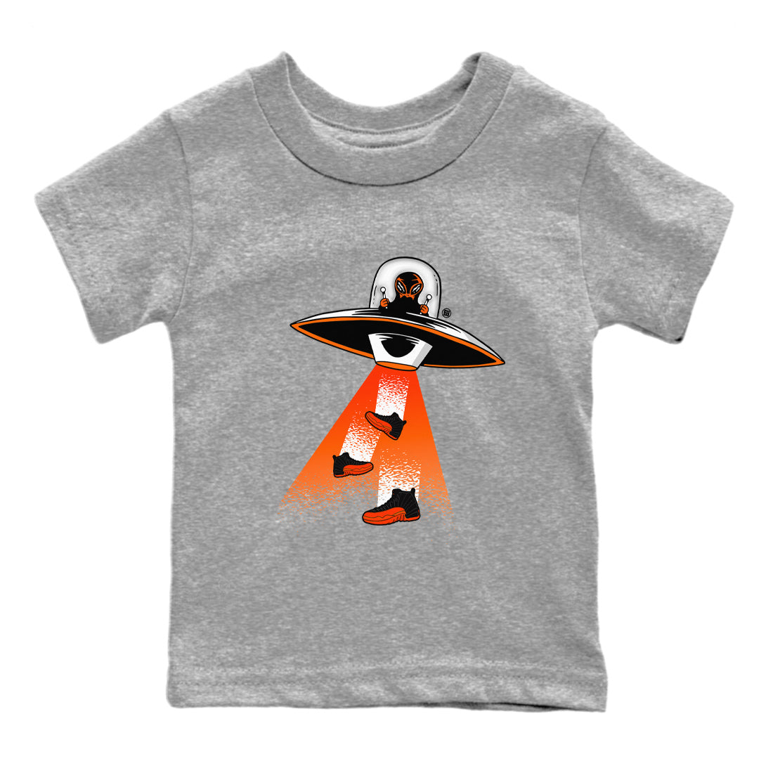 Alien Thief Kids Tops - Air Jordan 12 Brilliant Orange