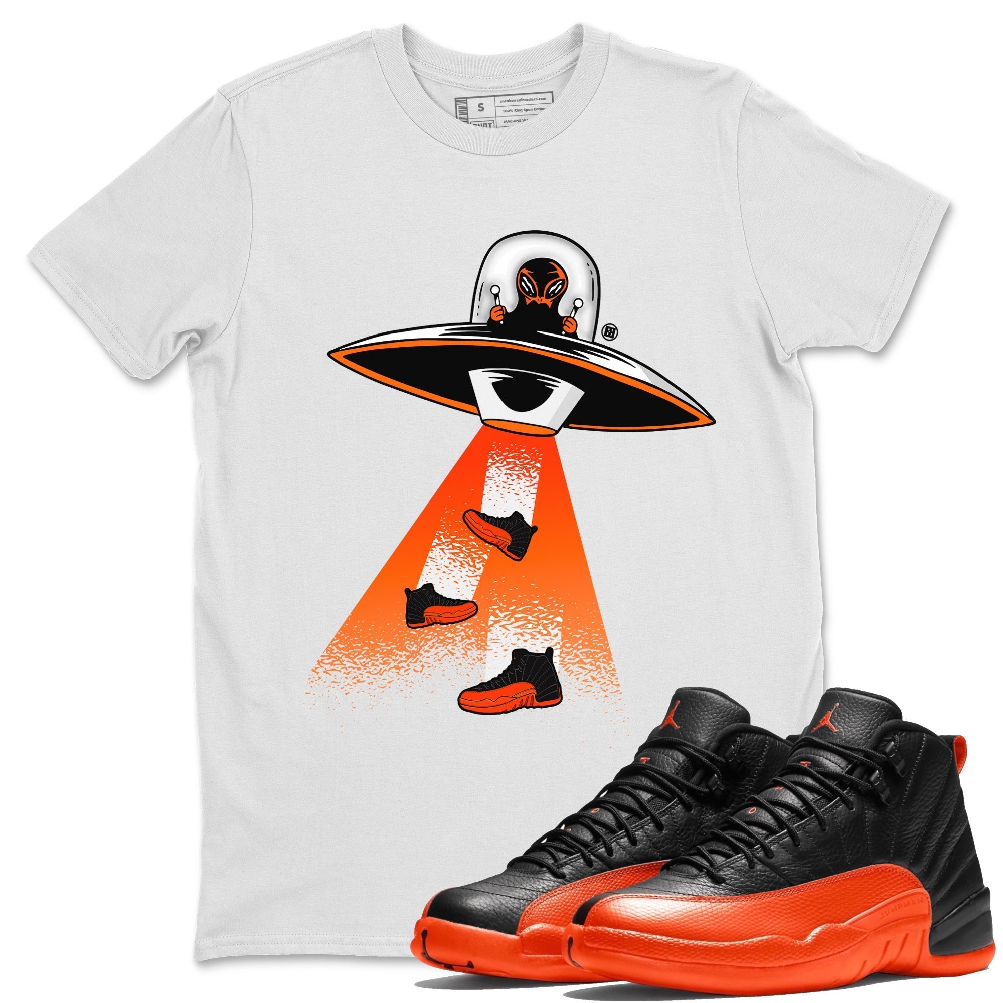 Alien Thief Unisex Tops - Air Jordan 12 Brilliant Orange
