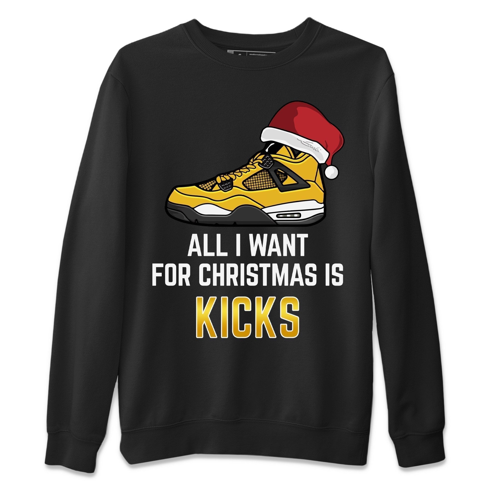 All I Want For Christmas Unisex Tops - Air Jordan 4 Lightning