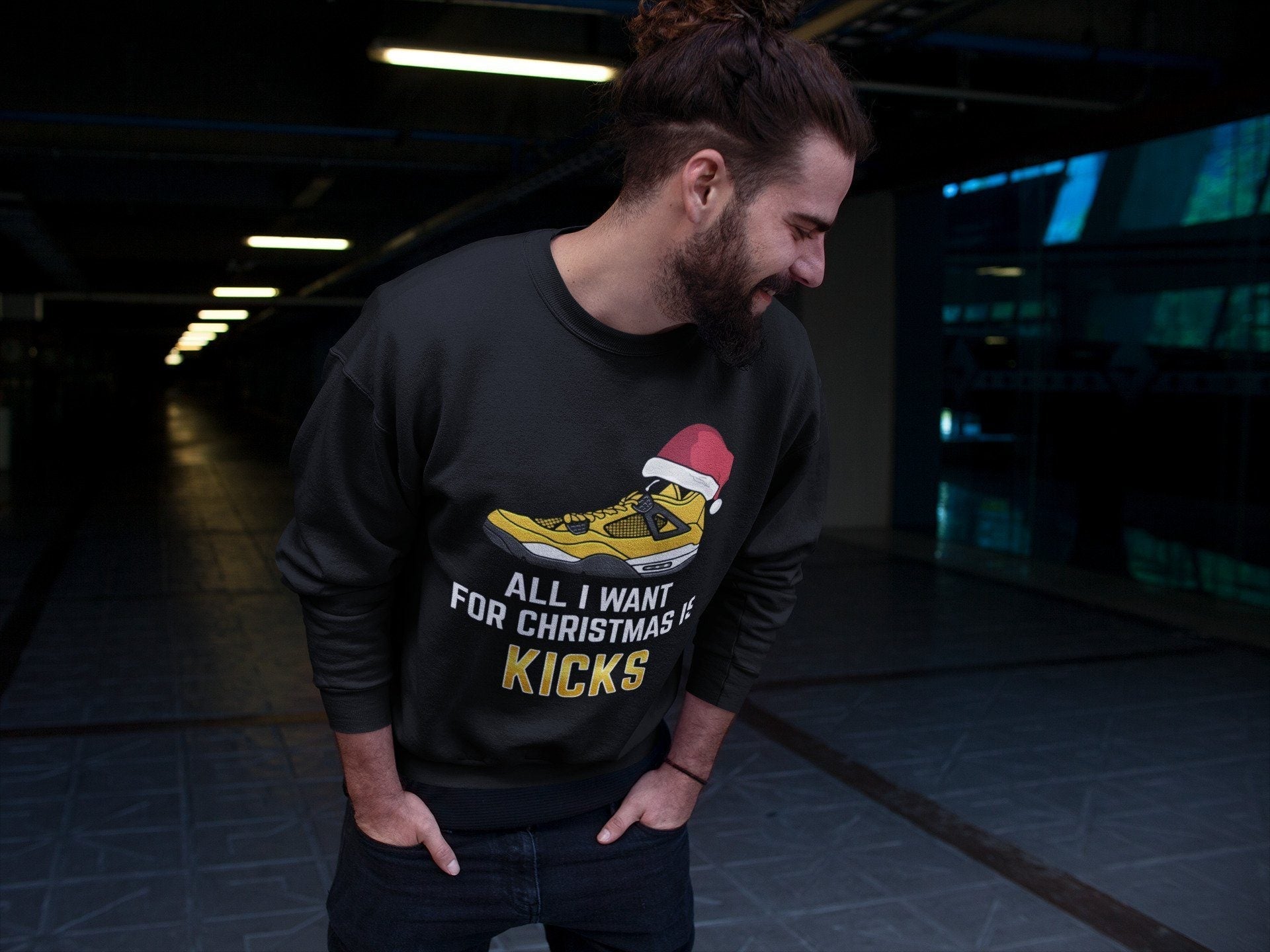 All I Want For Christmas Unisex Tops - Air Jordan 4 Lightning