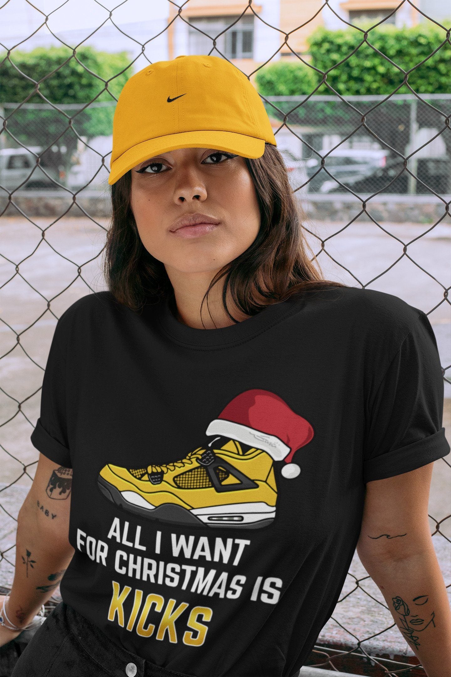 All I Want For Christmas Unisex Tops - Air Jordan 4 Lightning
