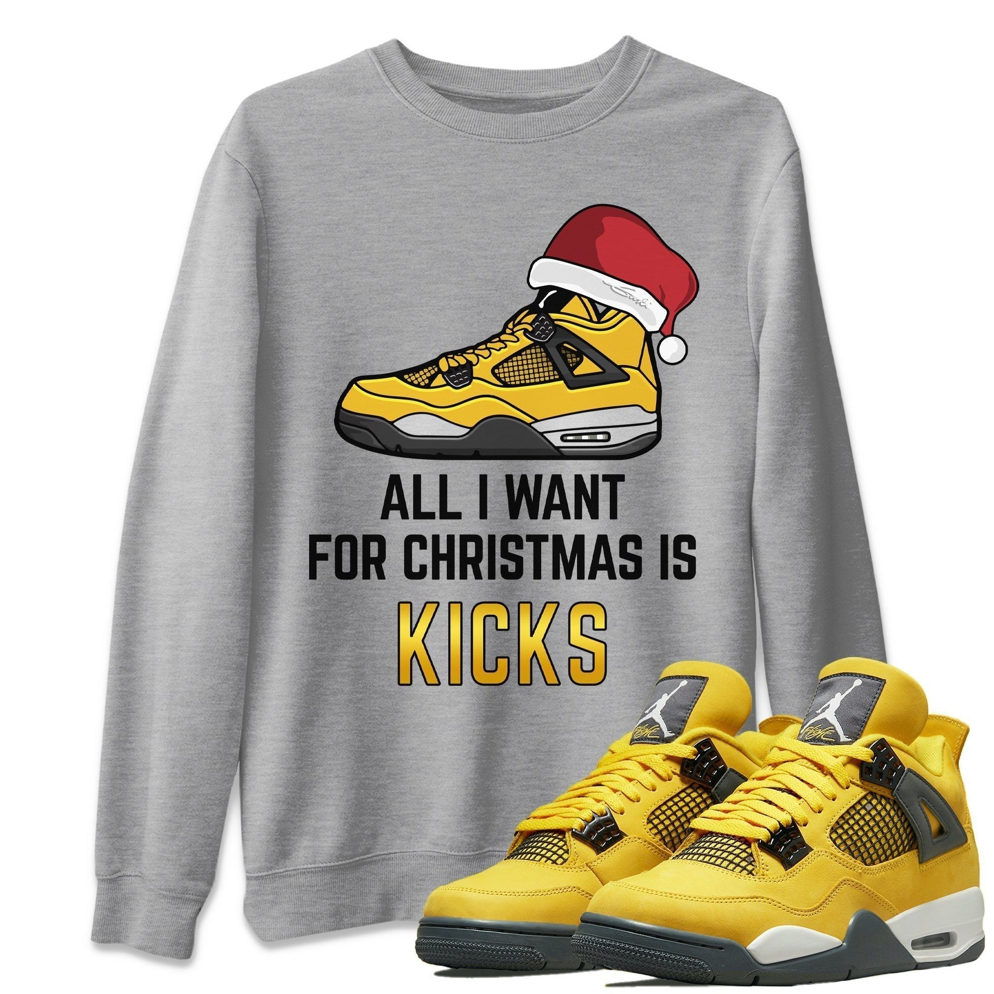 All I Want For Christmas Unisex Tops - Air Jordan 4 Lightning