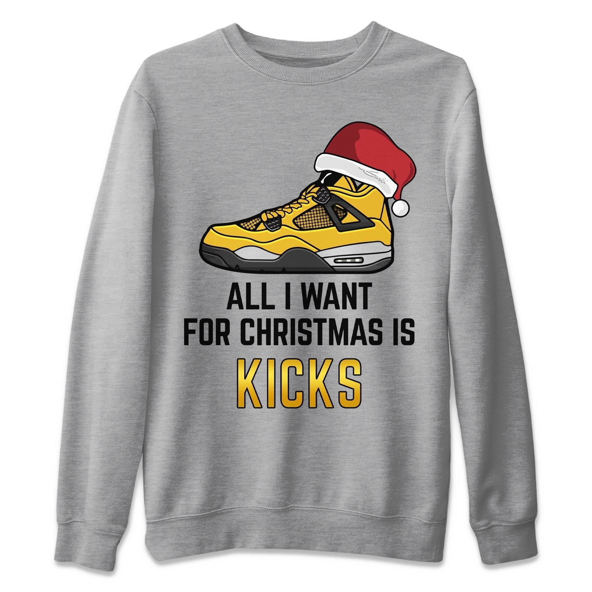 All I Want For Christmas Unisex Tops - Air Jordan 4 Lightning