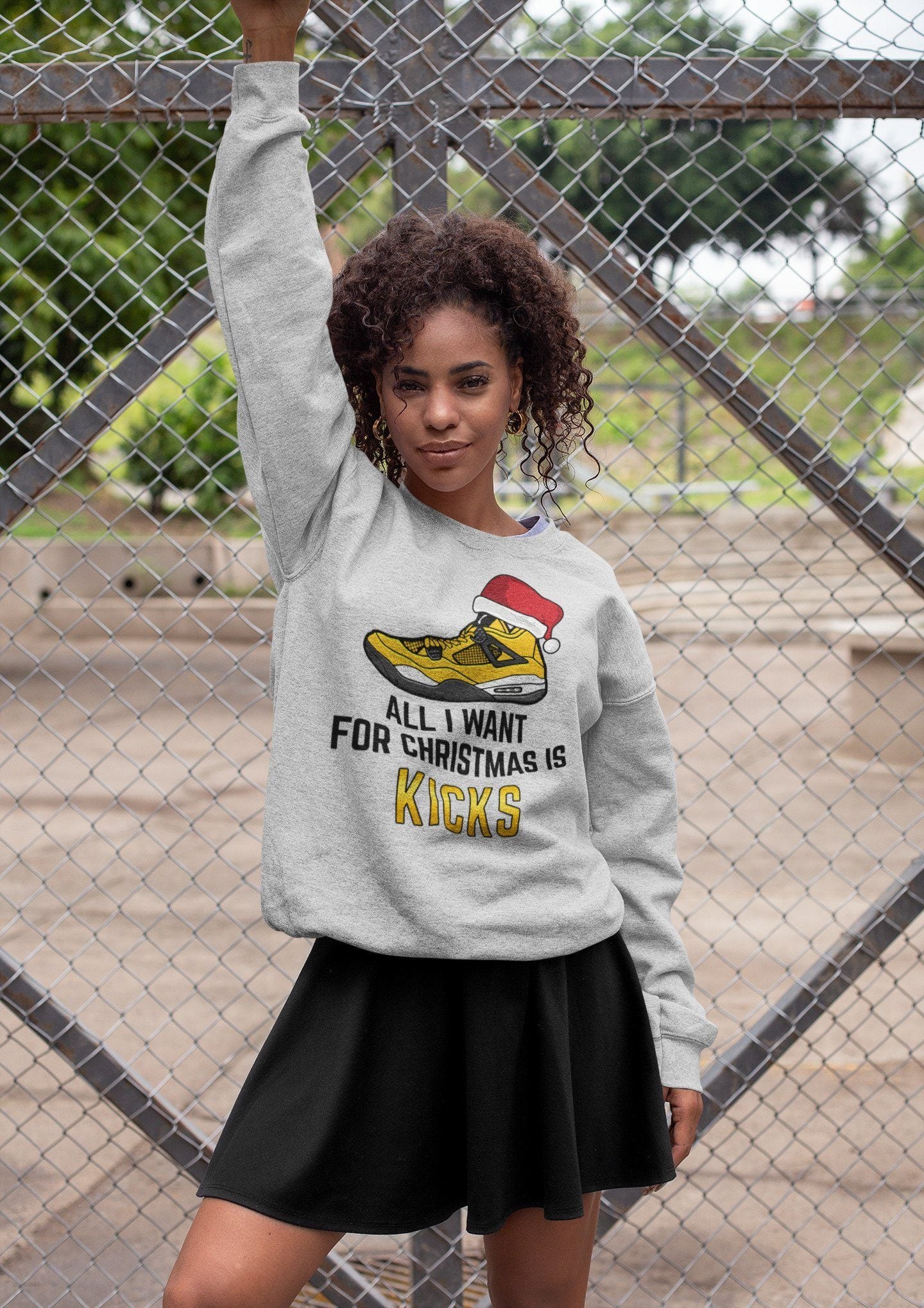 All I Want For Christmas Unisex Tops - Air Jordan 4 Lightning