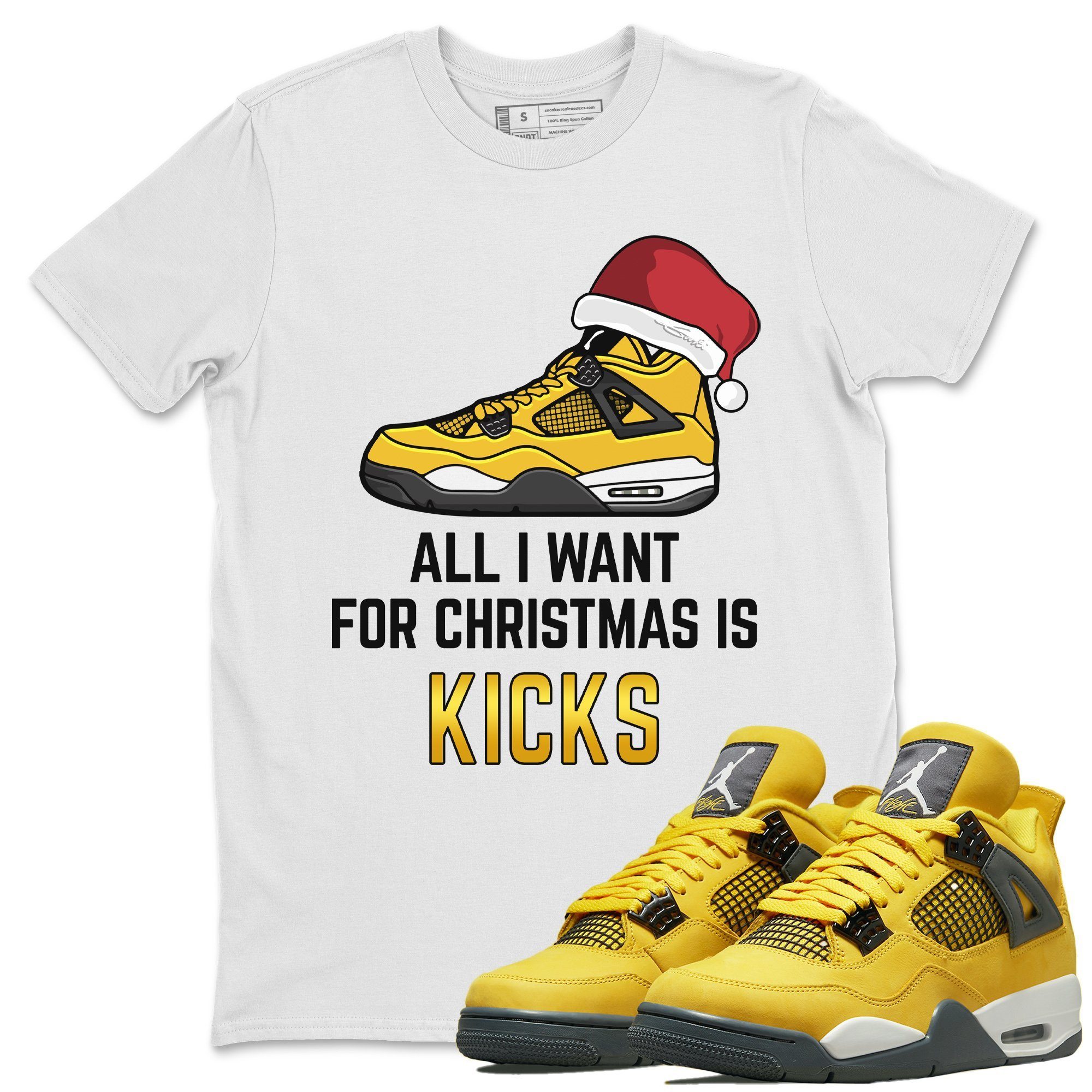 All I Want For Christmas Unisex Tops - Air Jordan 4 Lightning