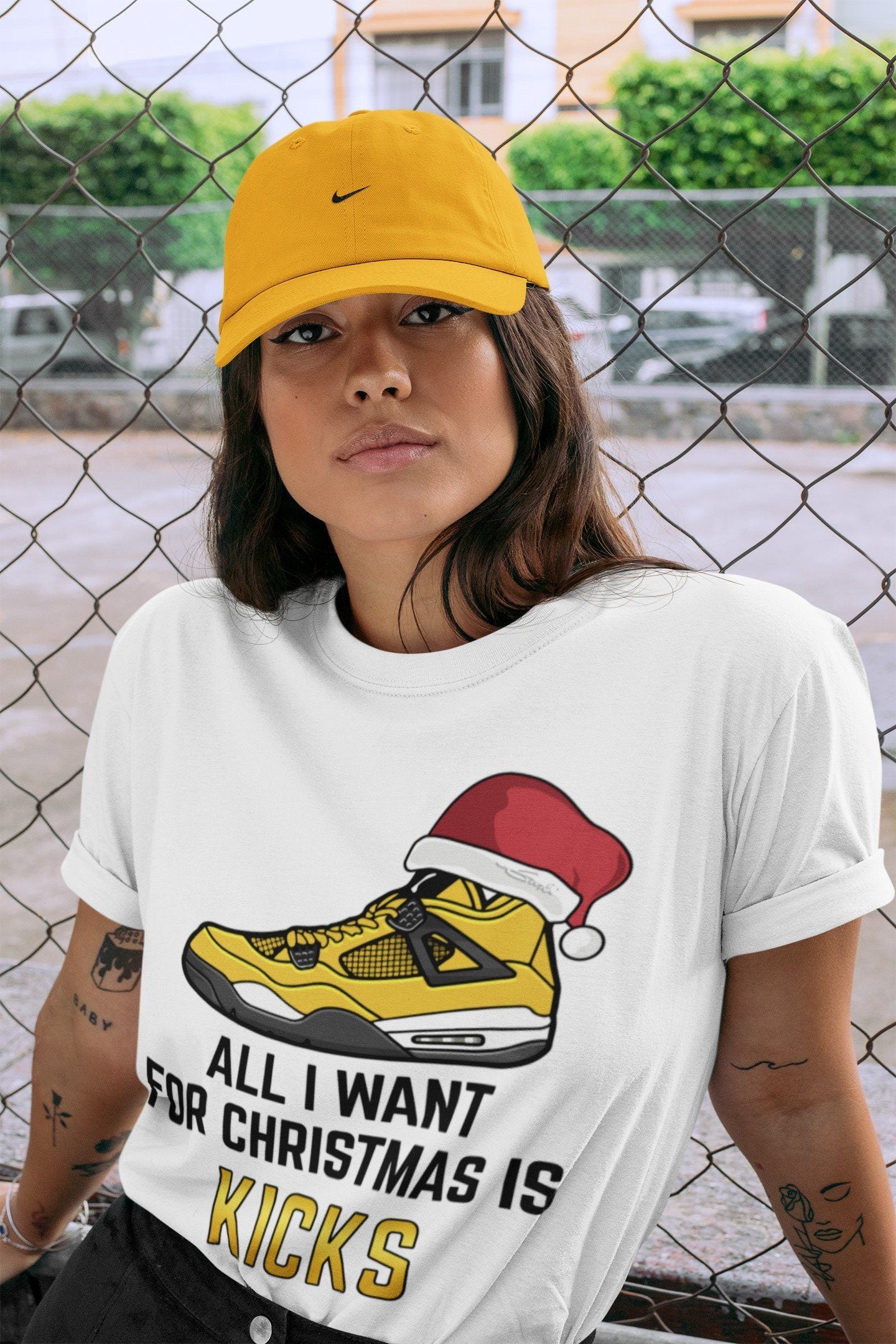All I Want For Christmas Unisex Tops - Air Jordan 4 Lightning