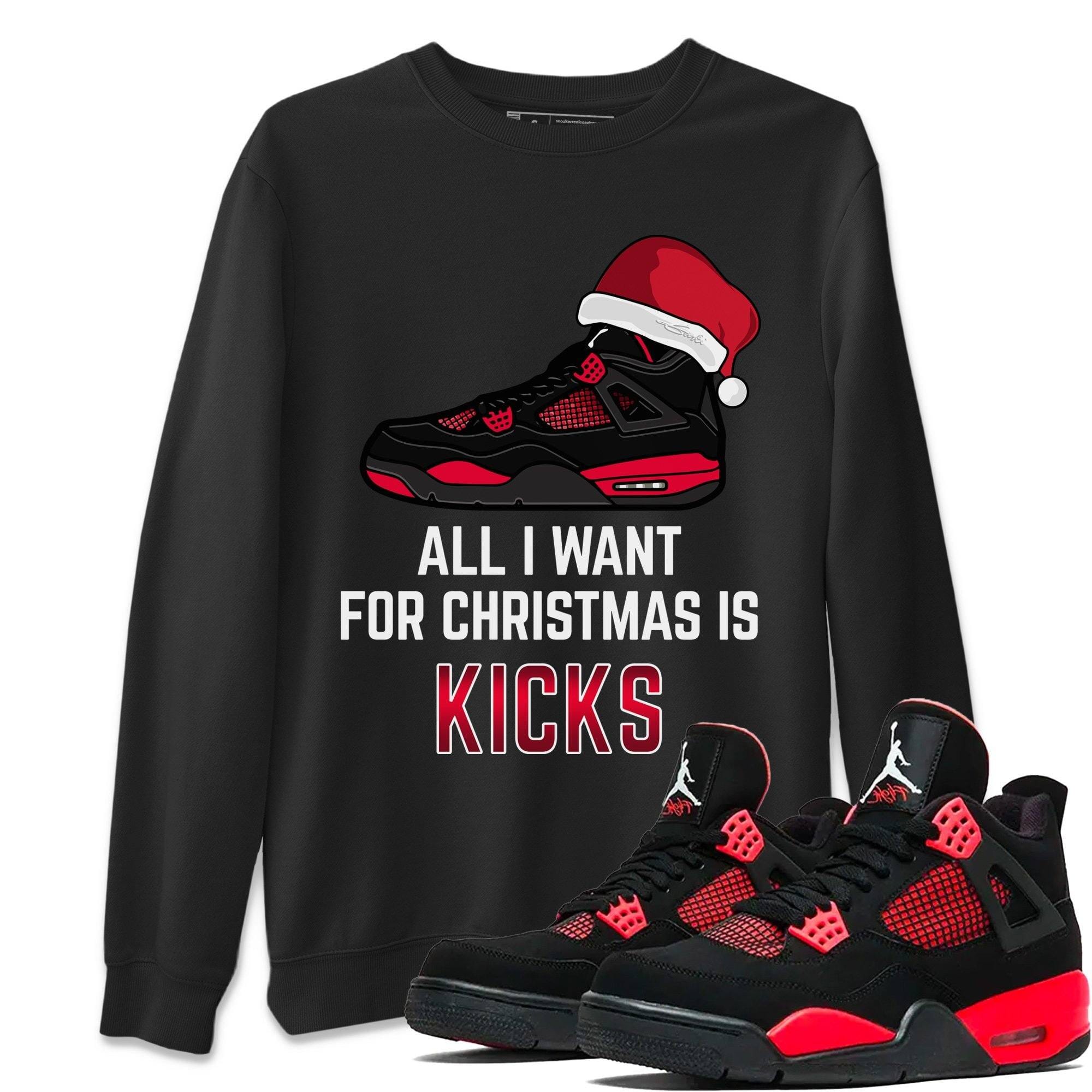 All I Want For Christmas Unisex Tops - Air Jordan 4 Red Thunder
