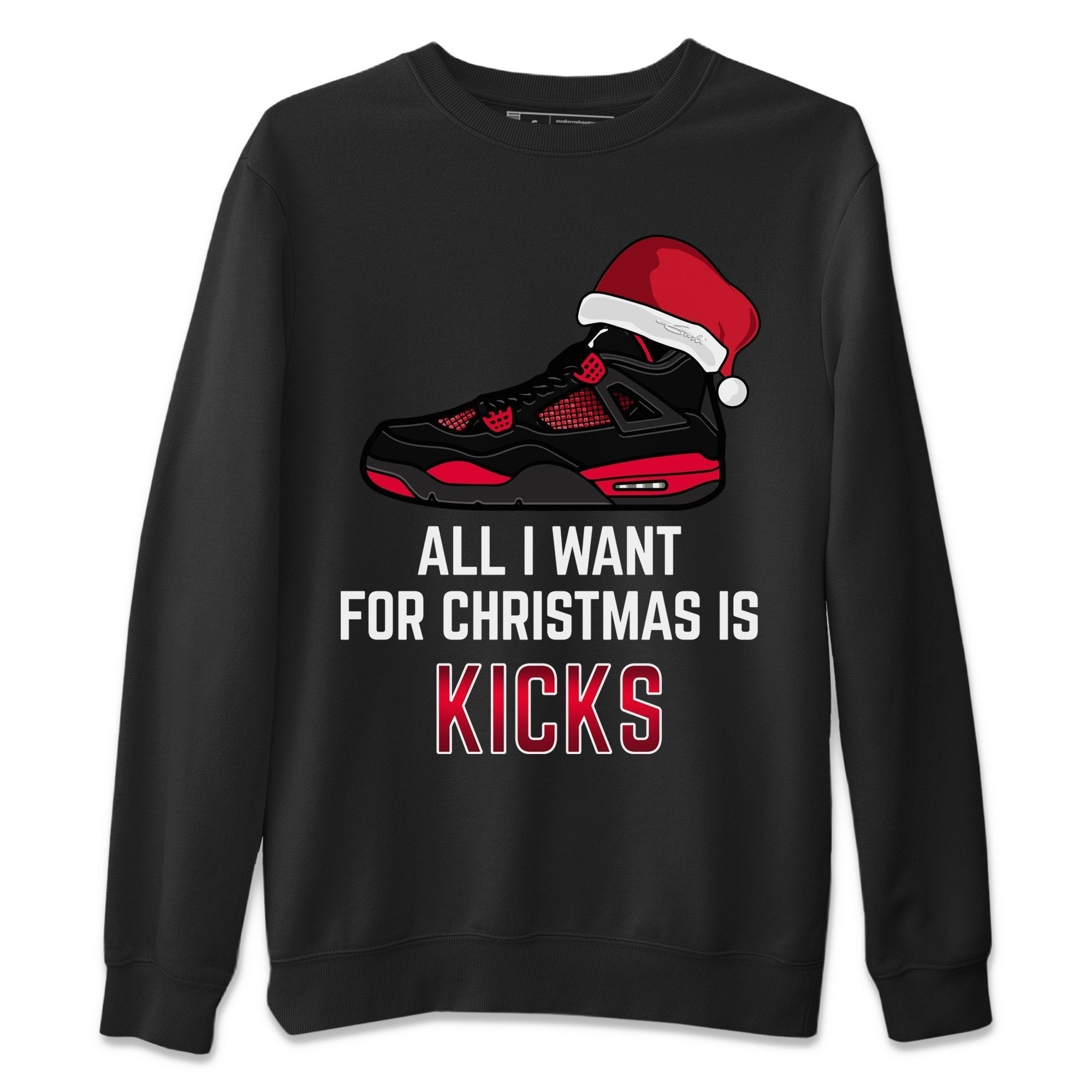 All I Want For Christmas Unisex Tops - Air Jordan 4 Red Thunder