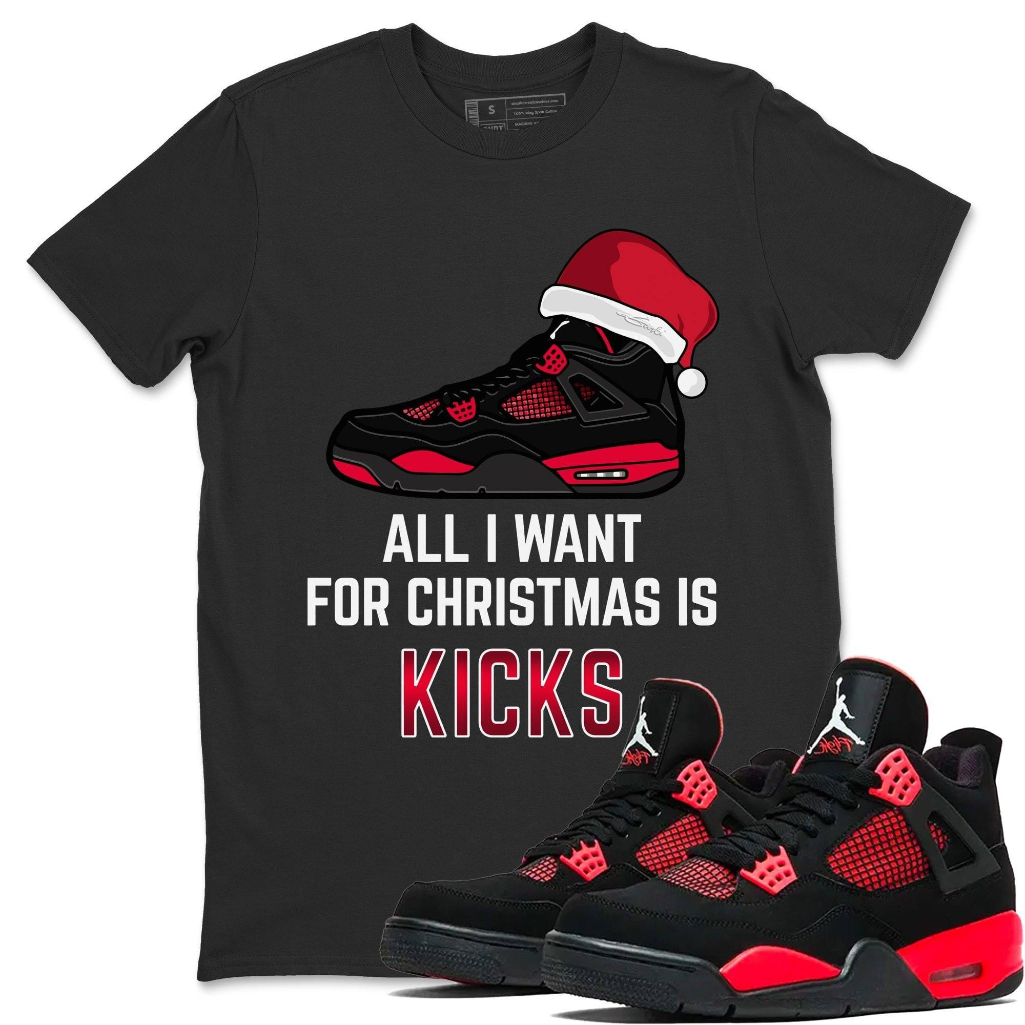 All I Want For Christmas Unisex Tops - Air Jordan 4 Red Thunder