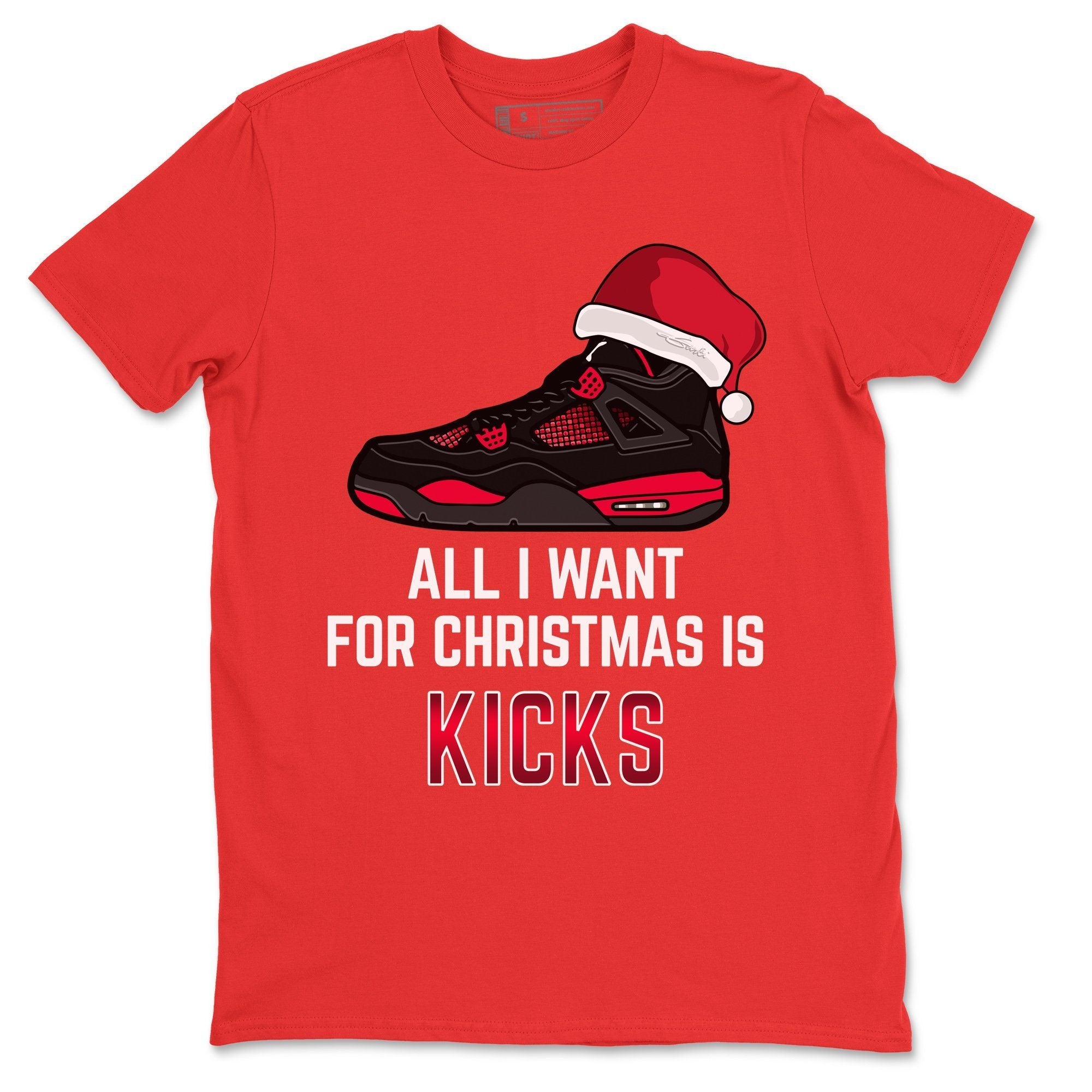 All I Want For Christmas Unisex Tops - Air Jordan 4 Red Thunder